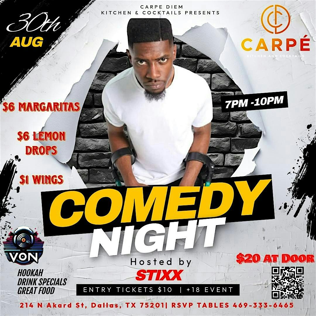 Comedy Night at CARPE DIEM at Carpe diem Kitchen & Cocktails – Dallas, TX