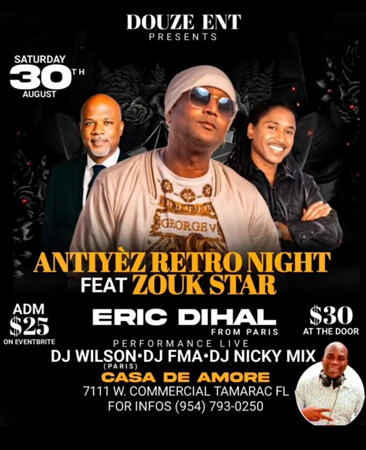 ANTIYEZ RETRO NIGHT_ERIC DIHAL at 7111 W Commercial Blvd, Tamarac, FL 33319 – Fort Lauderdale, FL