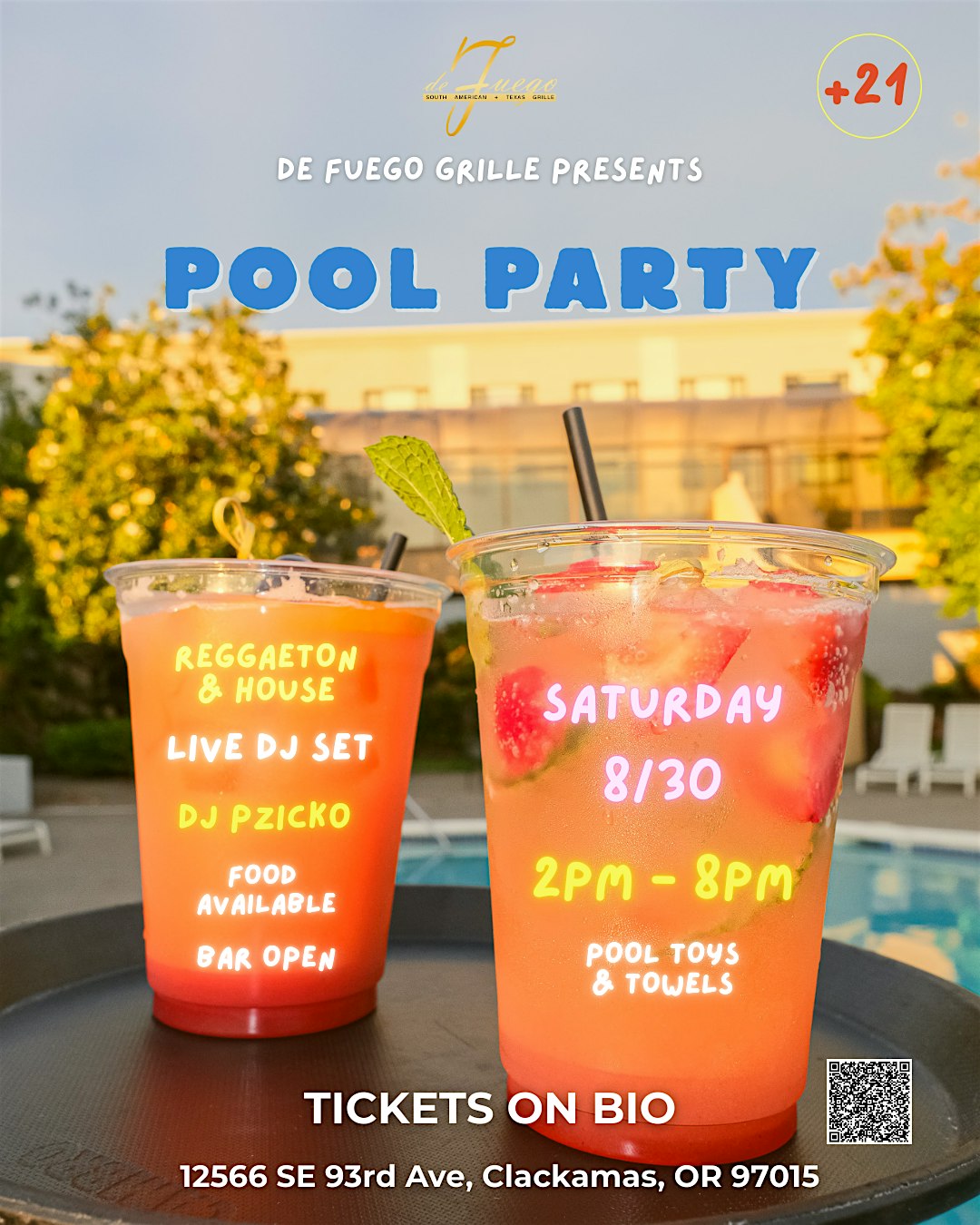 Pool Party De Fuego Grille at De Fuego Grille – clackamas, OR