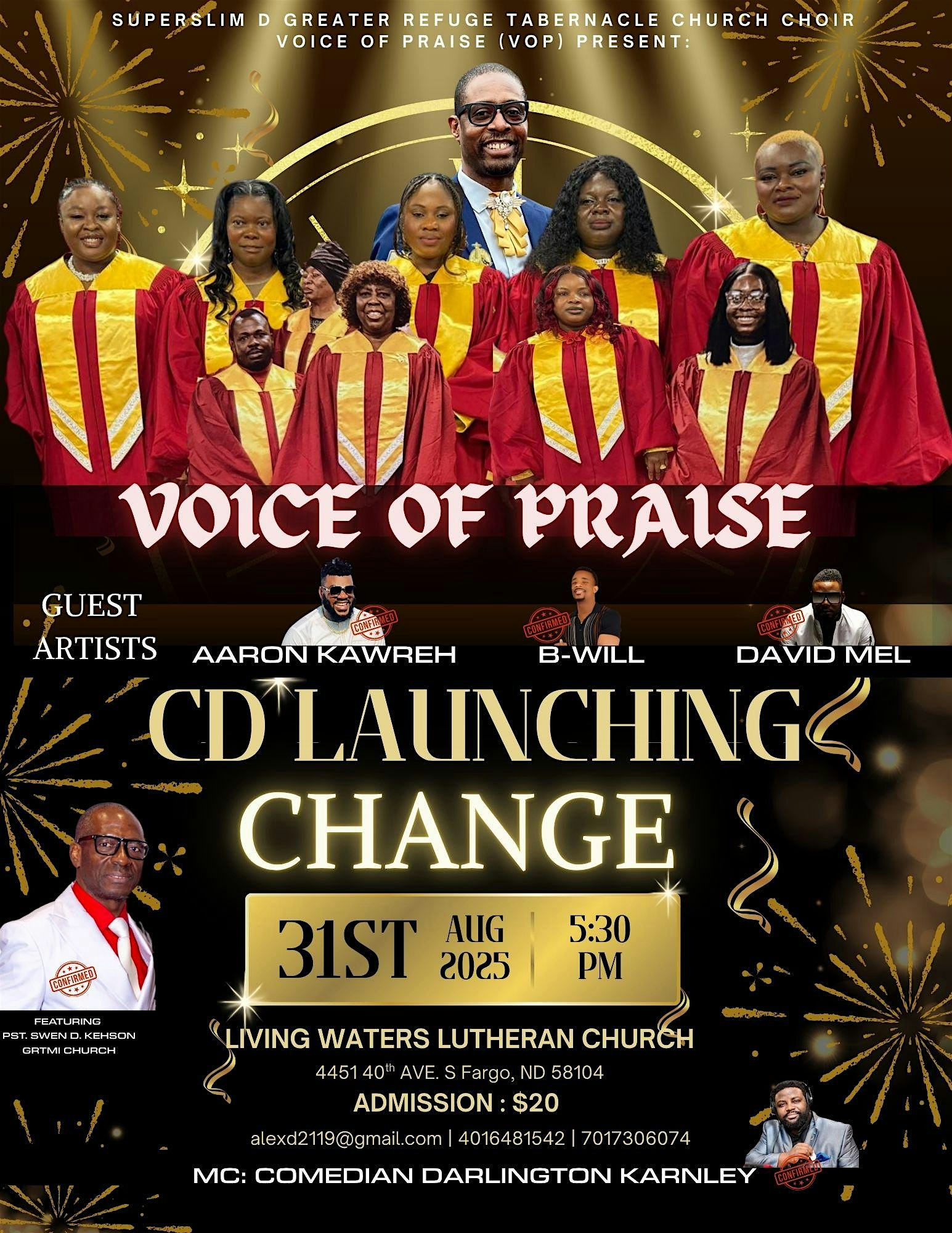 GRTMI CD LAUNCHING at Living Waters Lutheran Church – Fargo, ND