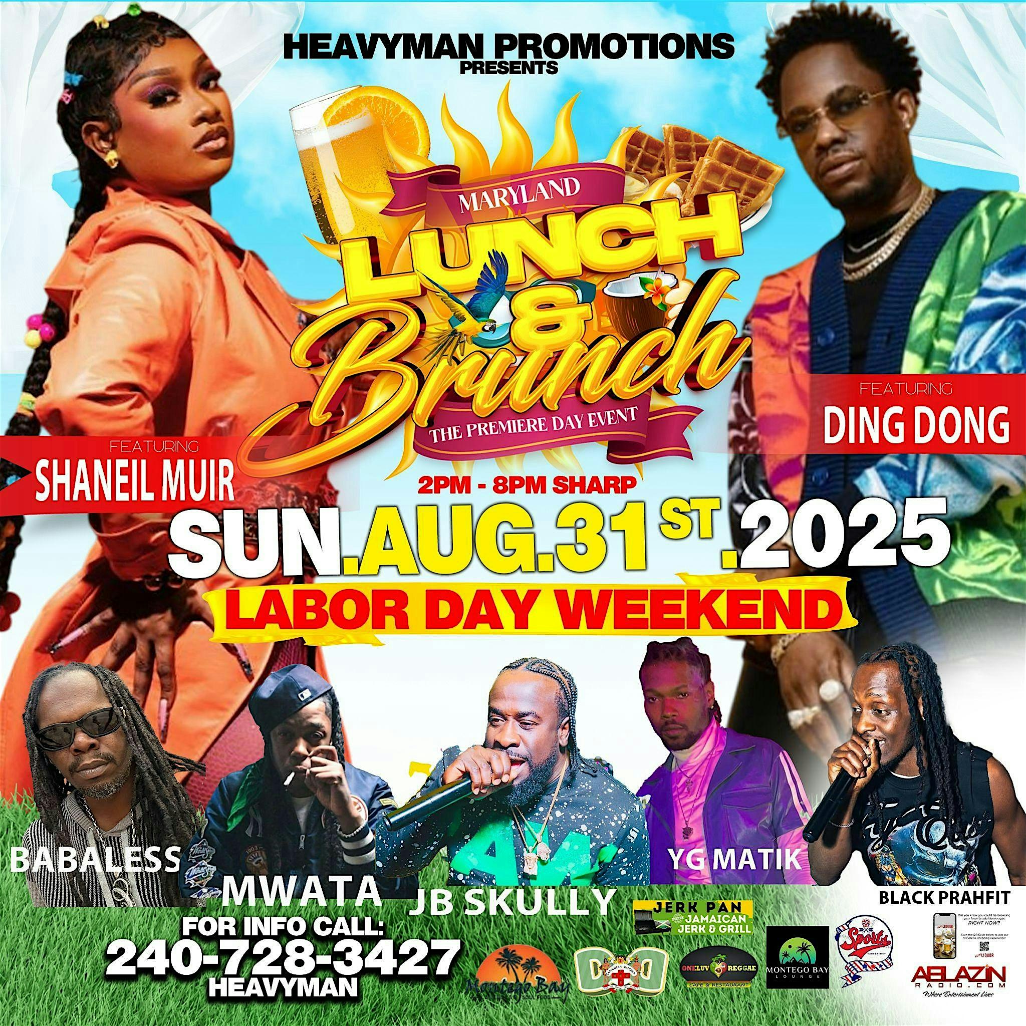 Lunch & Brunch The Premiere Day Event at Carroll Park – Baltimore, MD