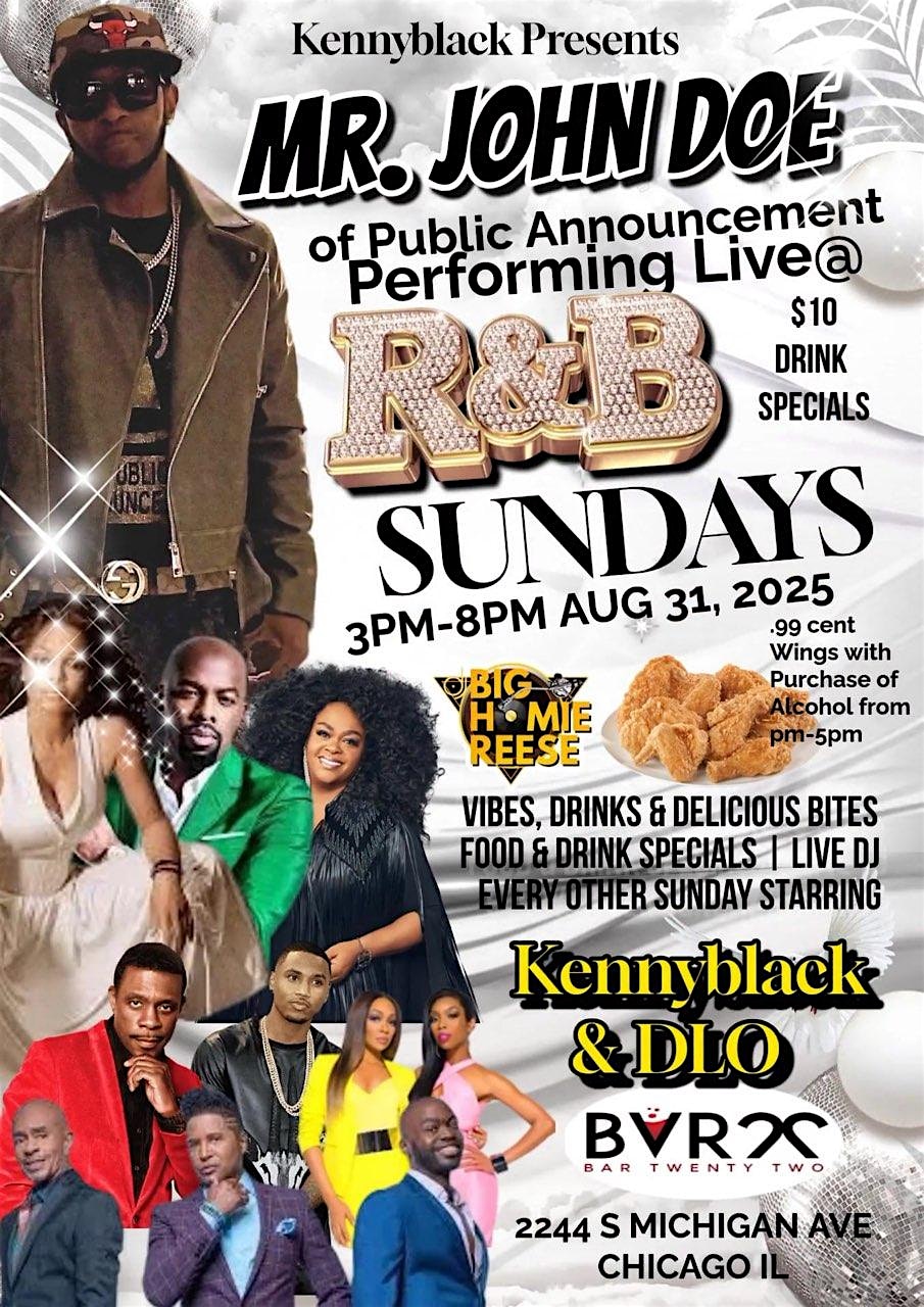 R&B Sunday With Live Performance at BAR22 – Chicago, IL