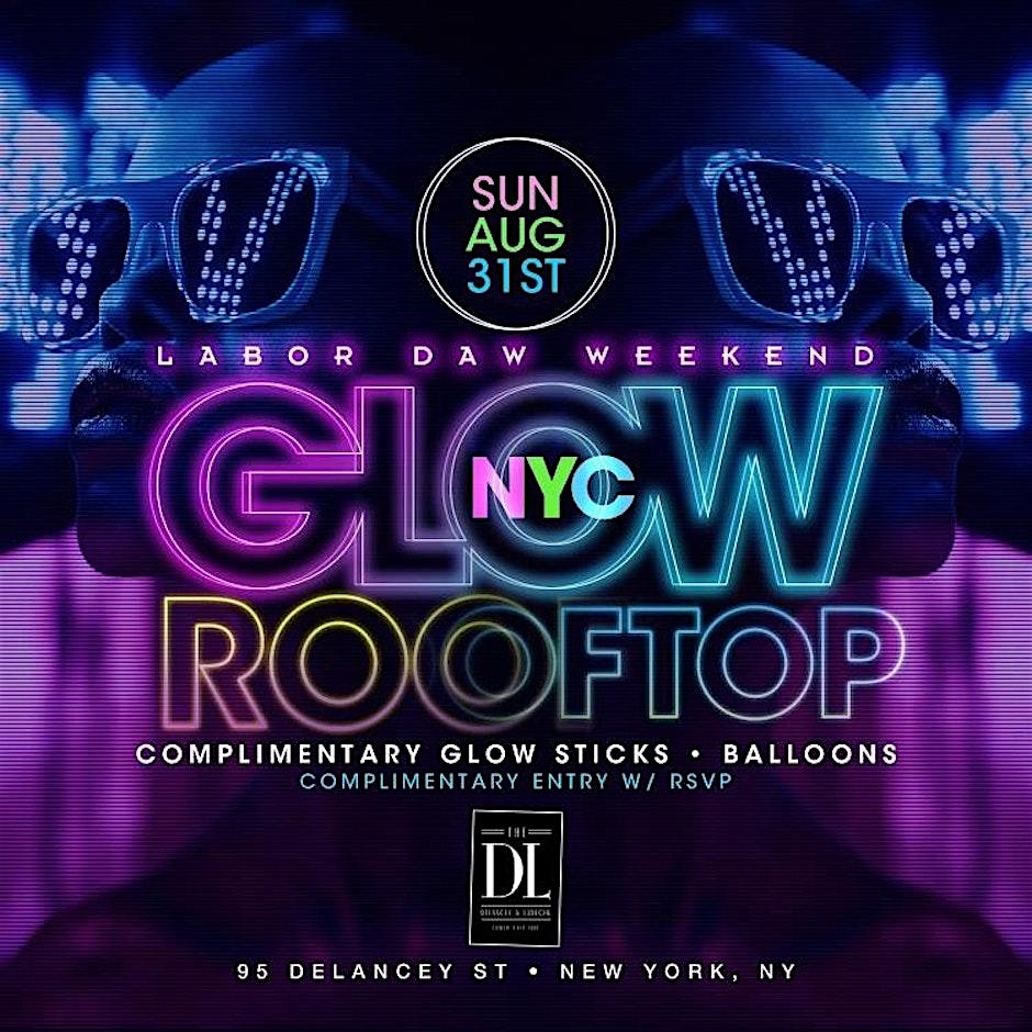 Labor Day Weekend Glow Rooftop Party @ The DL at 95 Delancey St – New York, NY