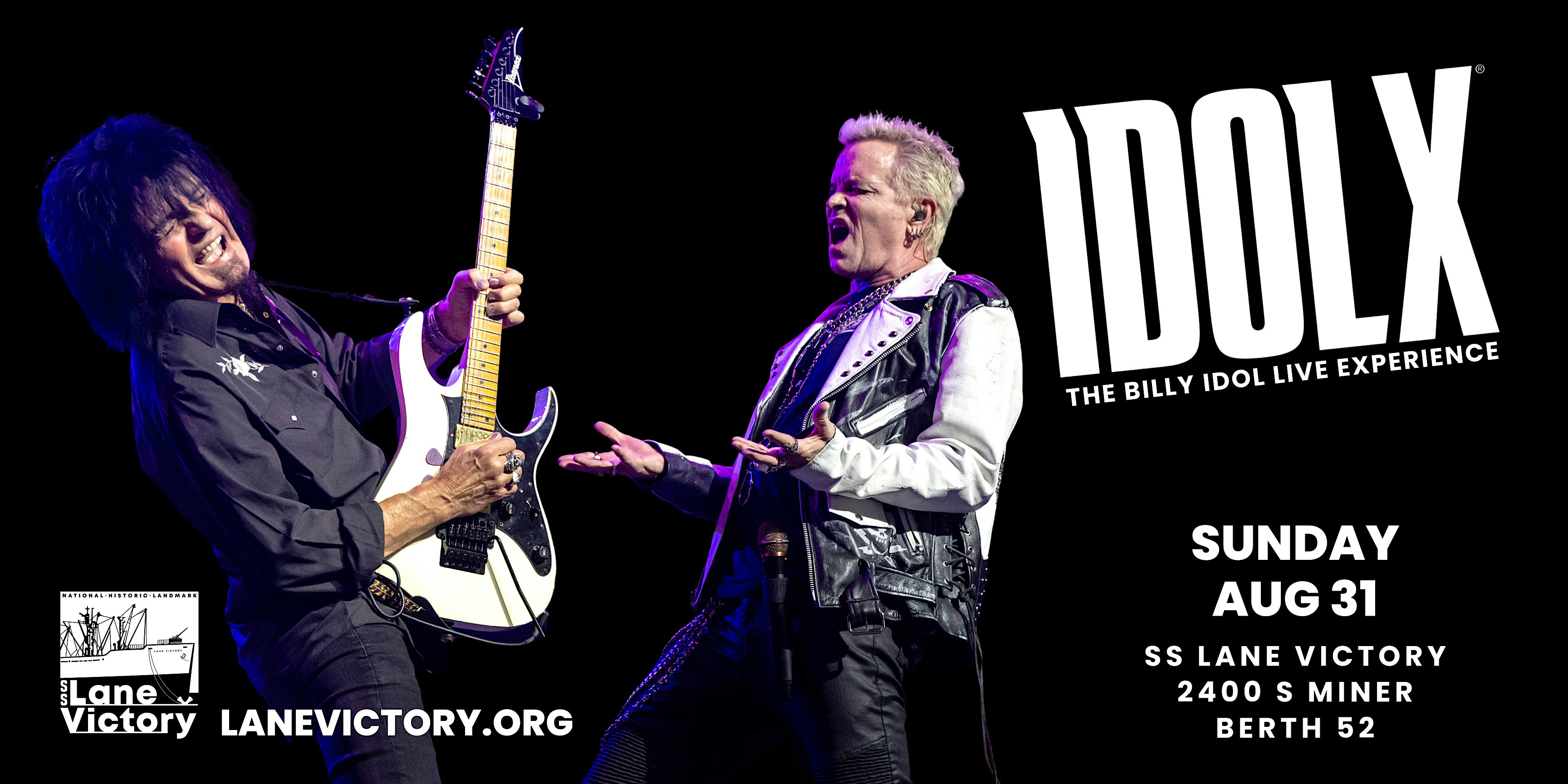 IDOLX: THE BILLY IDOL LIVE EXPERIENCE at S.S. Lane Victory – Los Angeles, CA