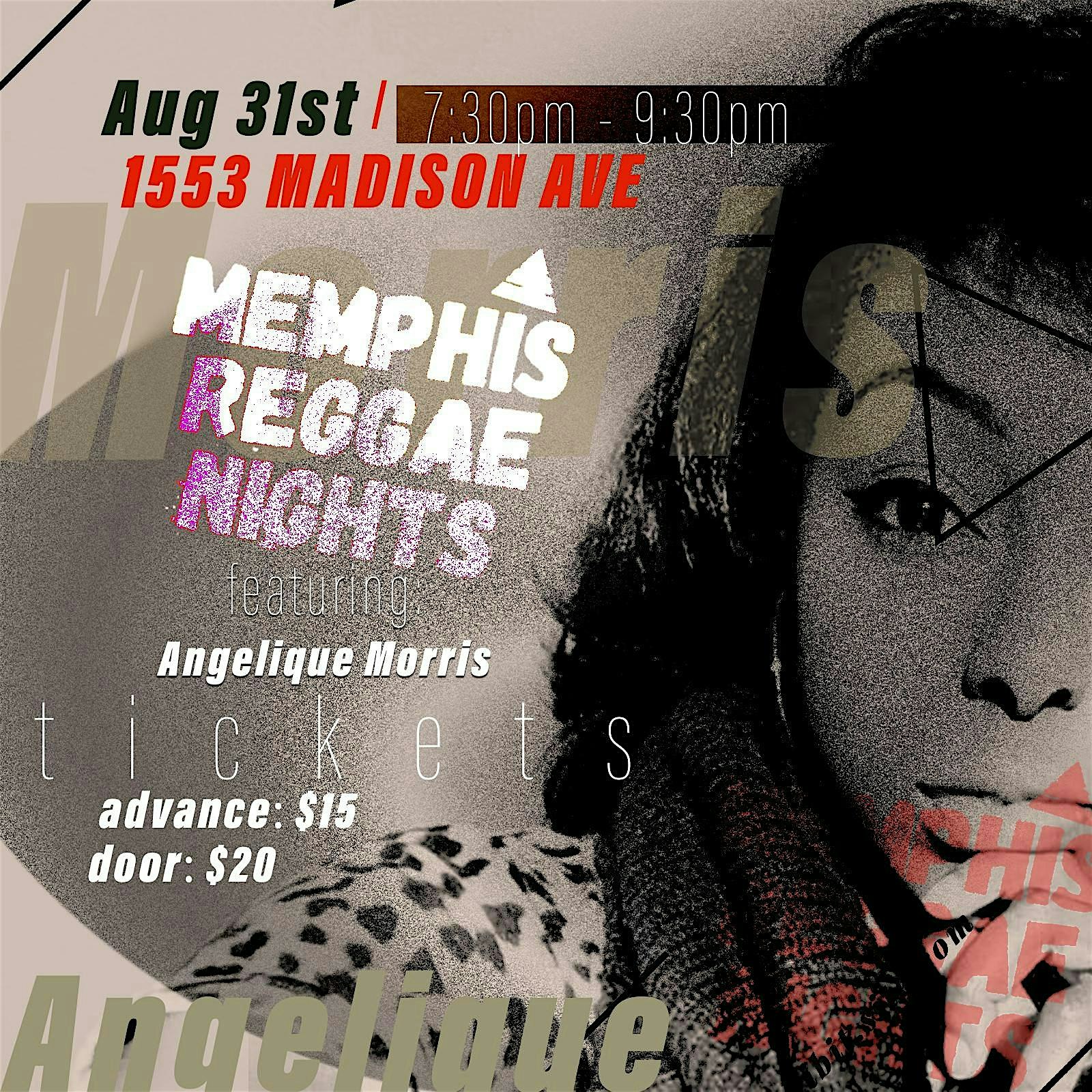 Memphis Reggae Nights ft. Angelique Morris at B-Side Memphis – Memphis, TN