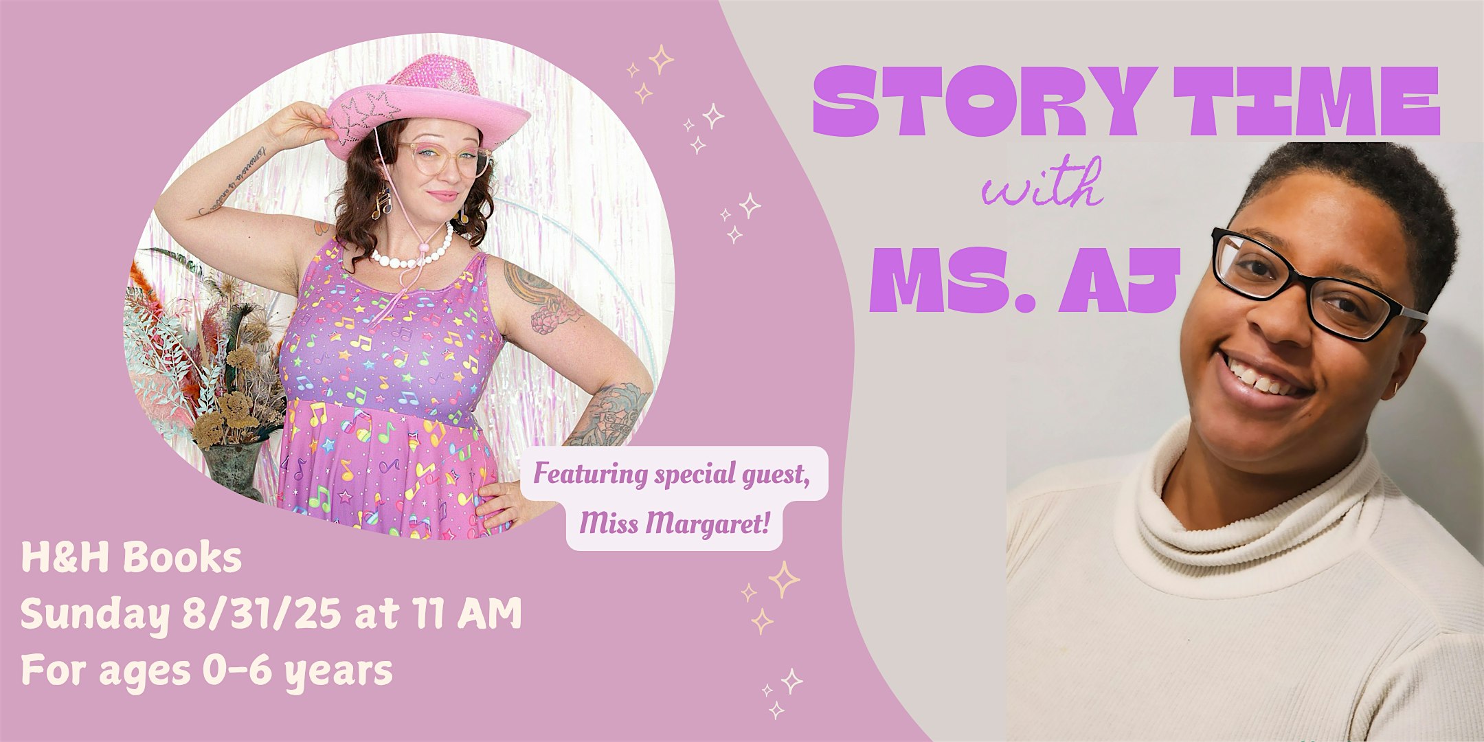 Morning Story Time with Ms. AJ and Miss Margaret! at The Head & The Hand Books – Philadelphia, PA