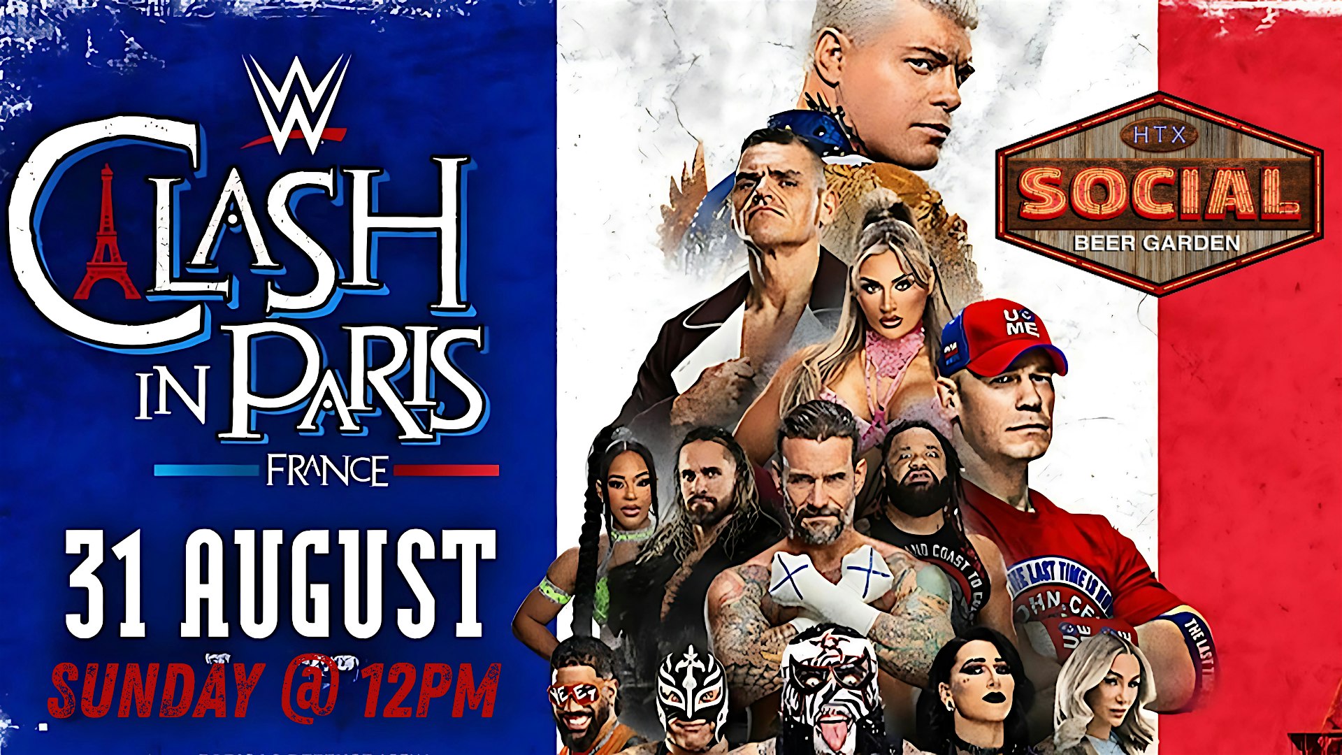 WWE Clash In Paris at Social Beer Garden HTX – Houston, TX