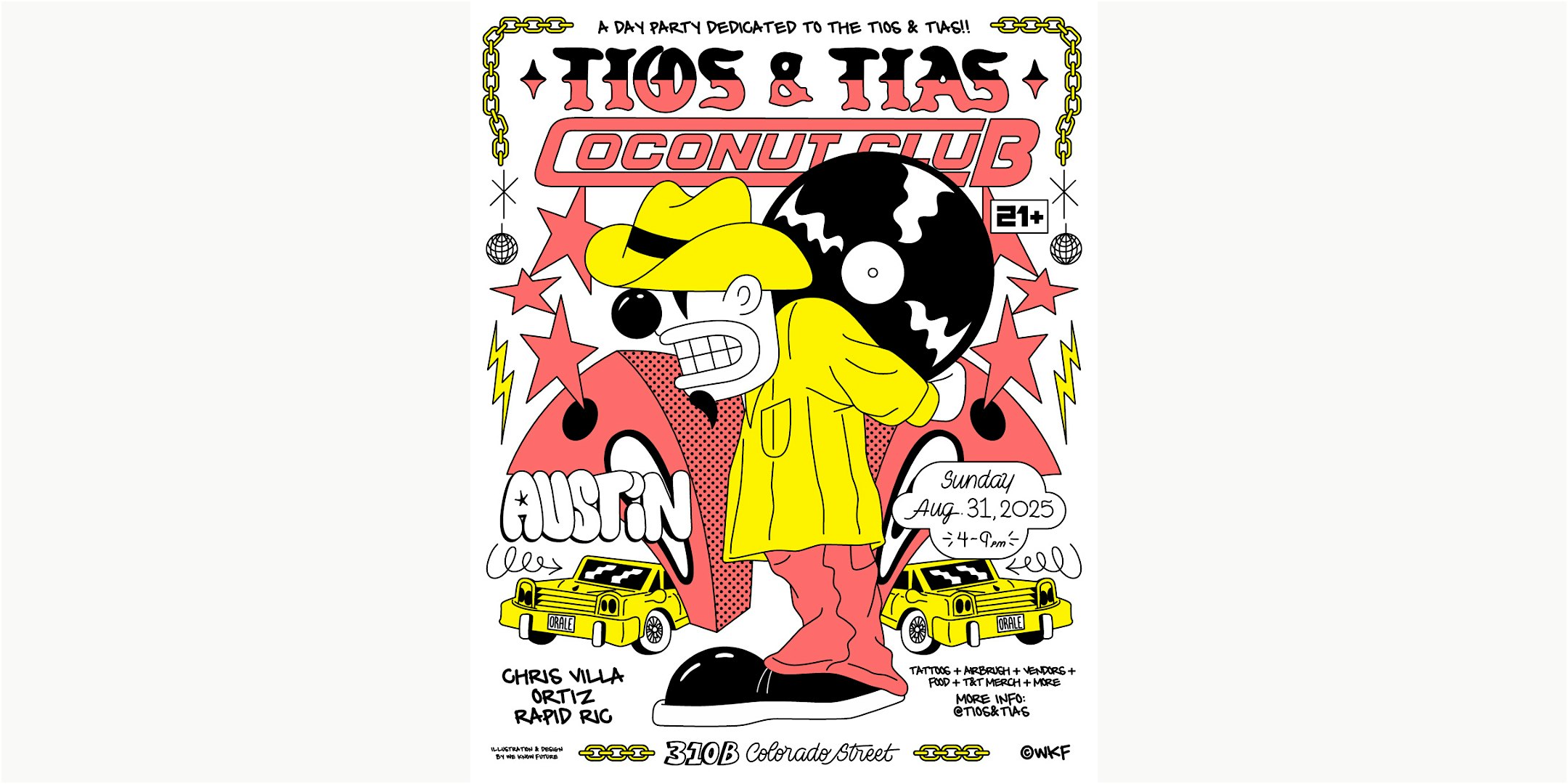 Tios and Tias 8/31: Austin, Texas, at Coconut Club! at Coconut Club – Austin, TX
