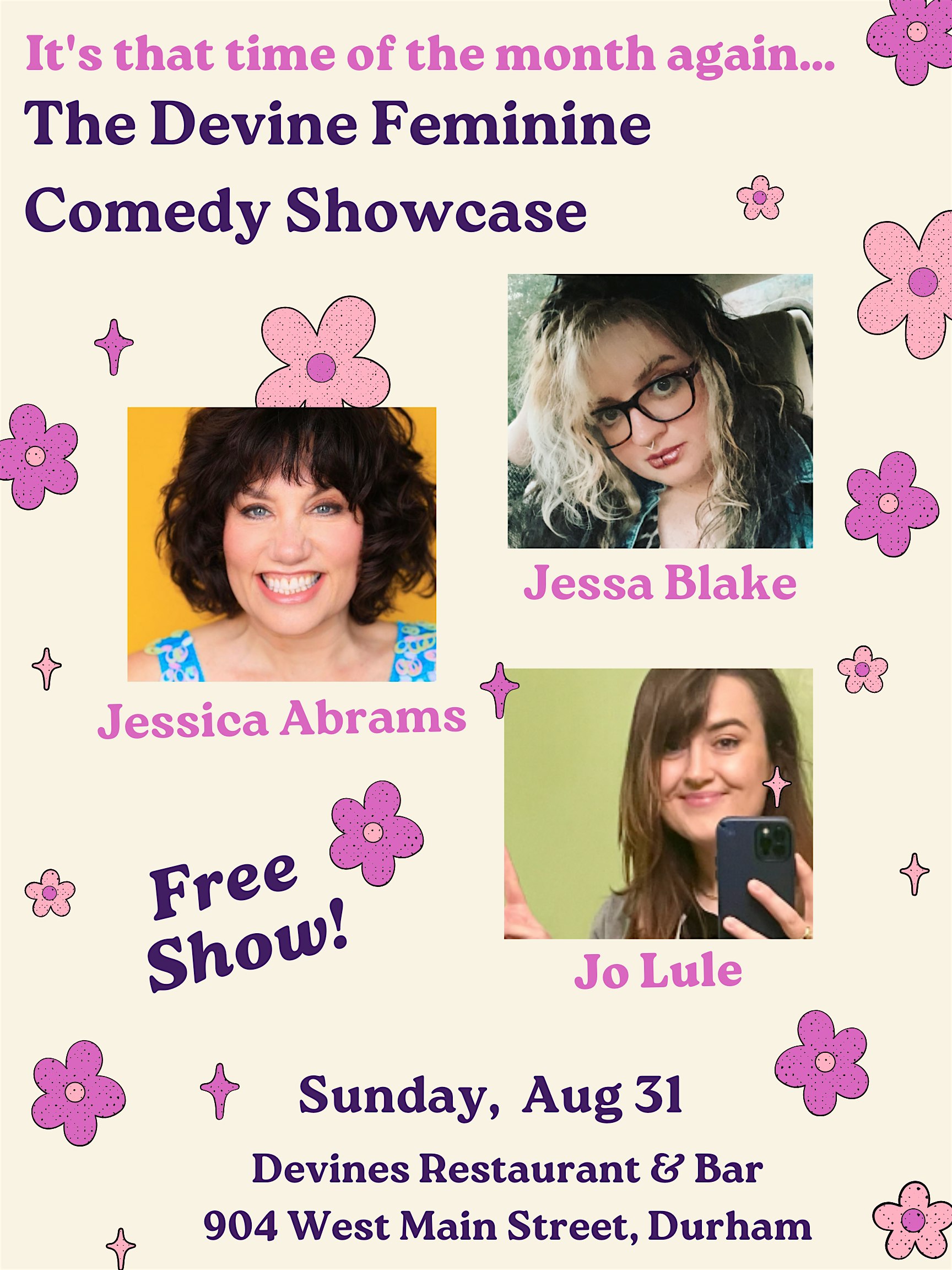 The Devine Feminine Comedy Showcase at Devine’s Restaurant & Sports Bar – Durham, NC