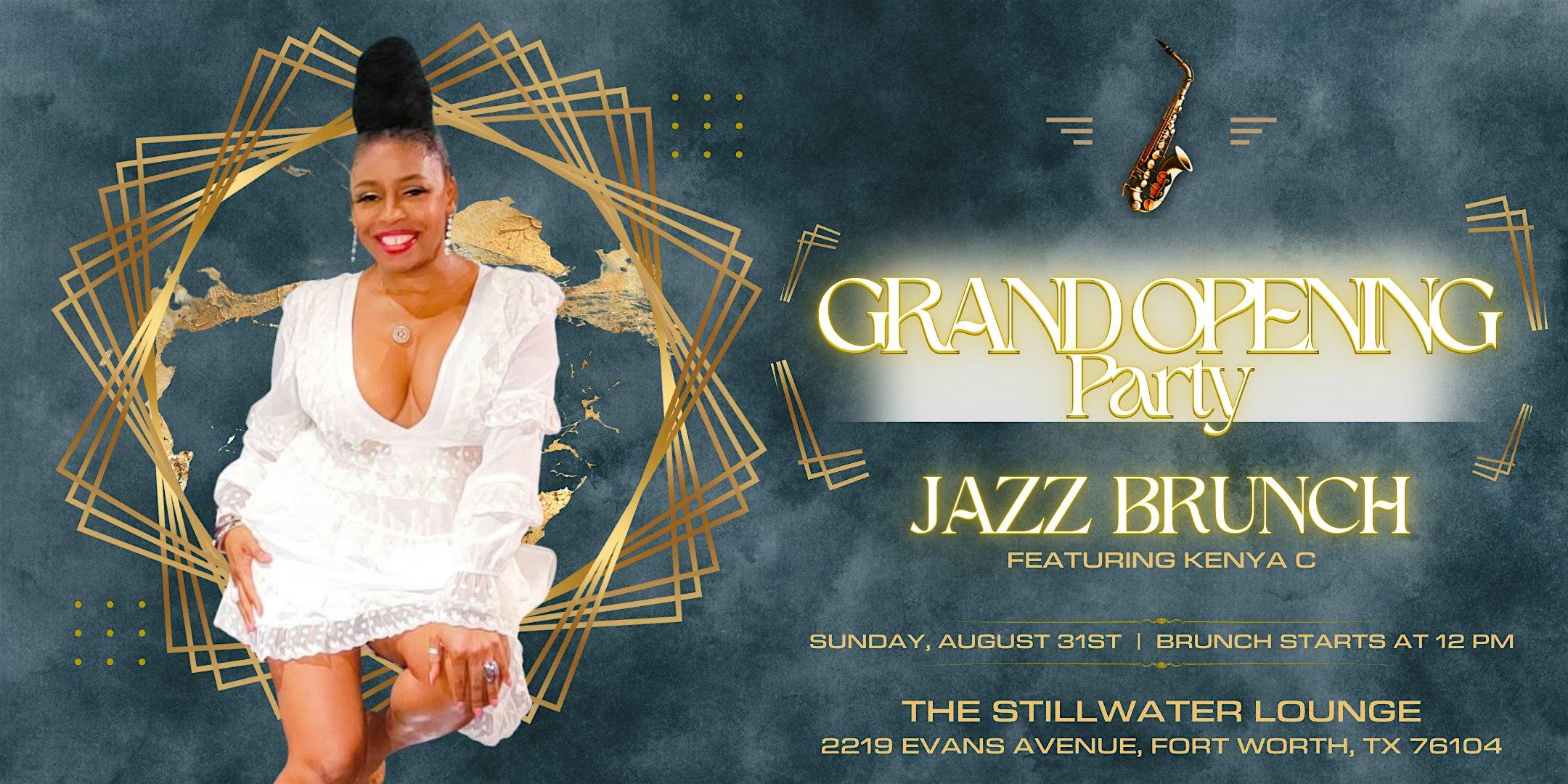 The Stillwater Lounge Grand Opening Party – Jazz Brunch Featuring Kenya C at The Stillwater Lounge – Fort Worth, TX