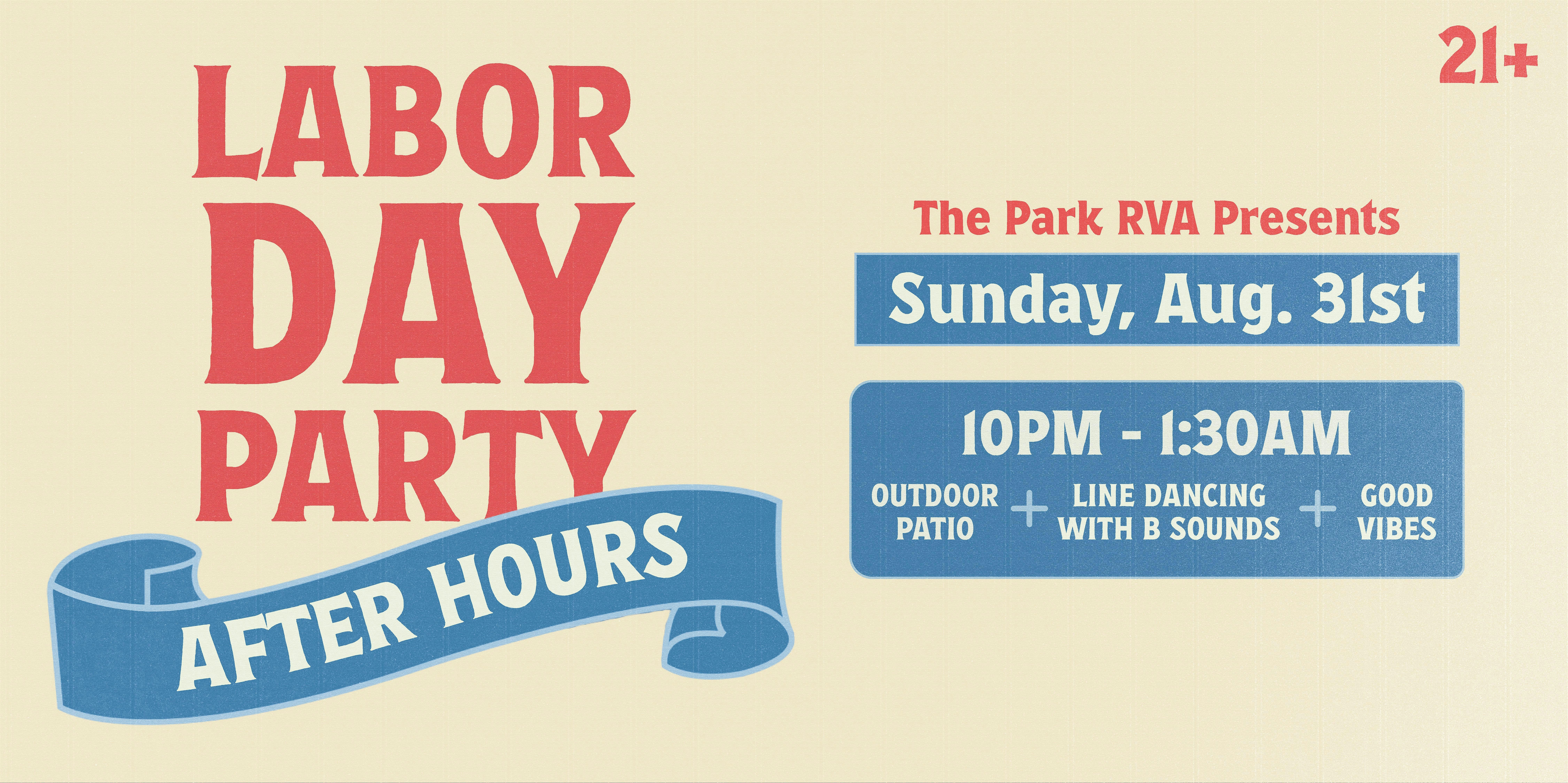 After Hours – Labor Day Party at The Park RVA – Richmond, VA