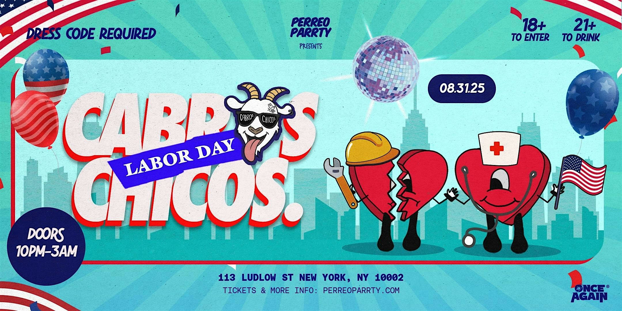 Cabros Chicos – Labor Day Perreo Dance Party in NYC – 18+ at Mehanata – New York City, NY