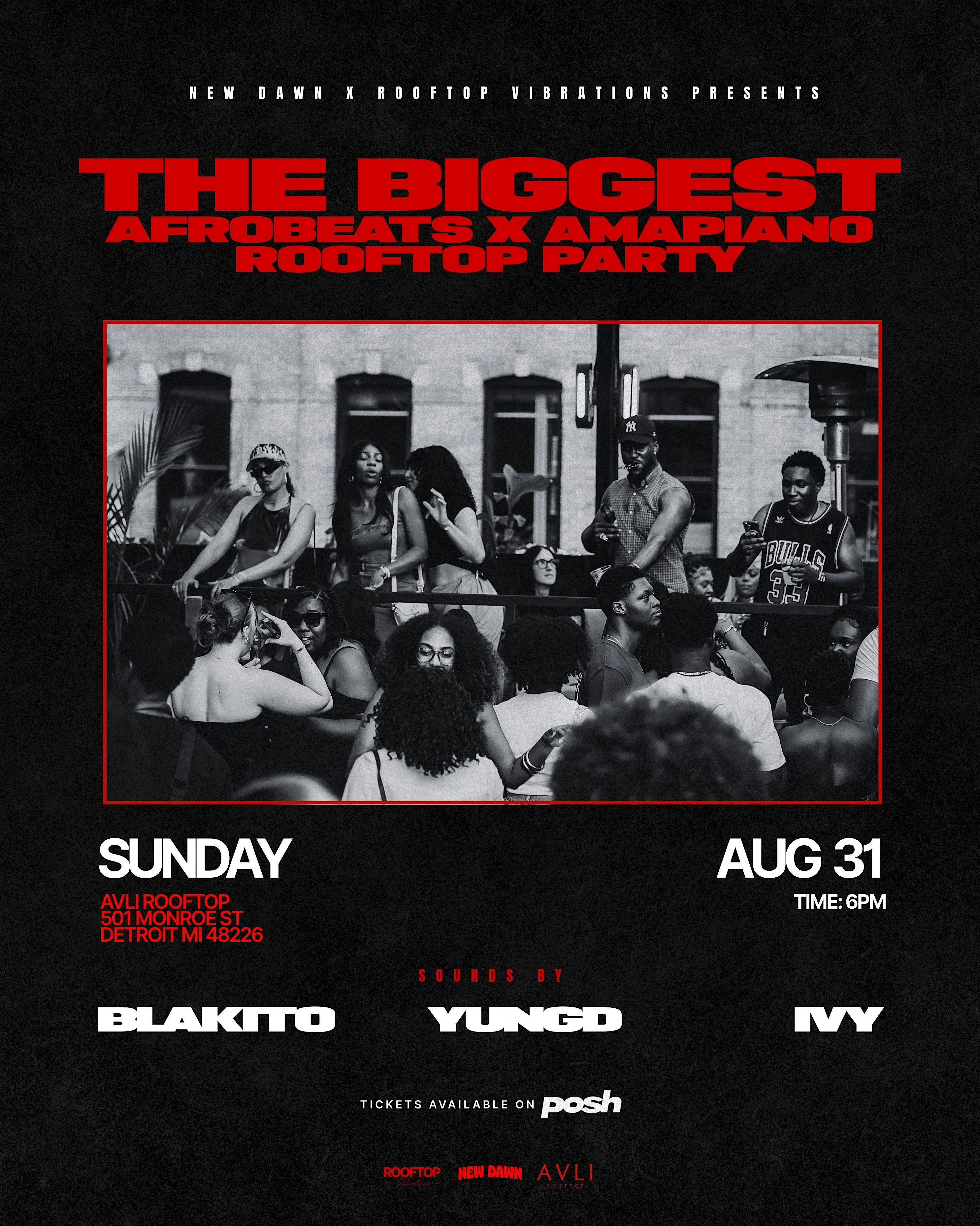 Rooftop Vibrations (Labor Day Weekend) at 501 Monroe St – Detroit, MI
