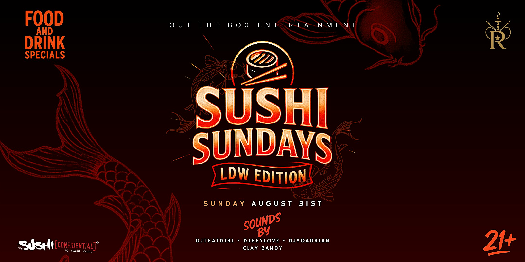 Sushi Sundays: Labor Day Weekend Edition at Sushi Confidential – Downtown San Jose – San Jose, CA