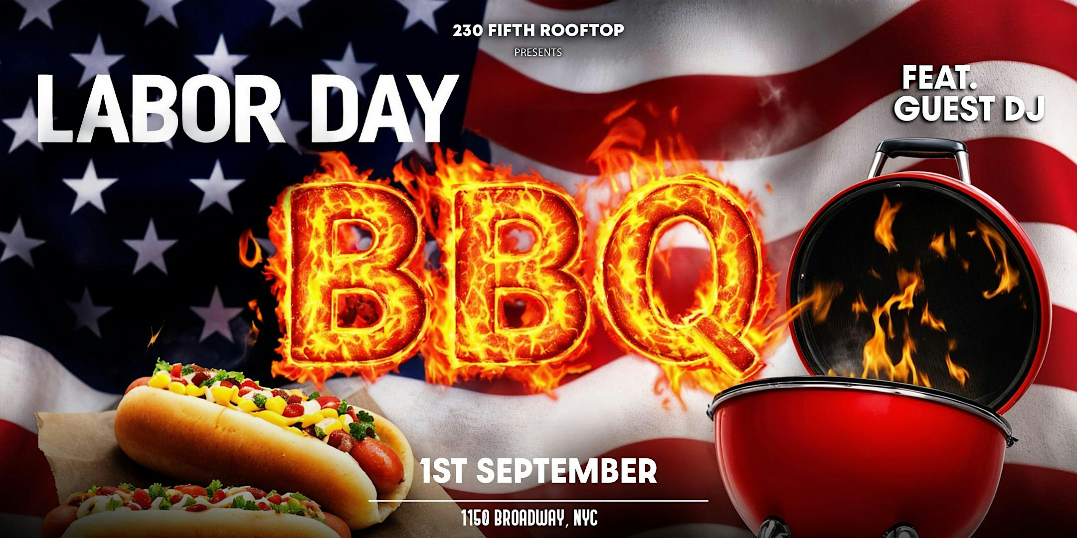 LABOR DAY ROOFTOP PARTY @230 Fifth Rooftop at 1150 Broadway – New York, NY