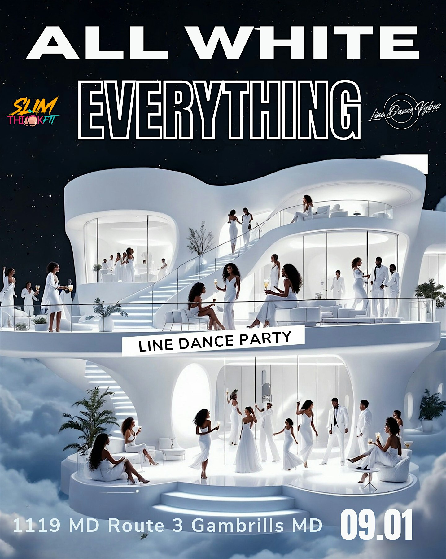 ALL WHITE EVERYTHING Line Dance Party at Jazzercise – Gambrills, MD