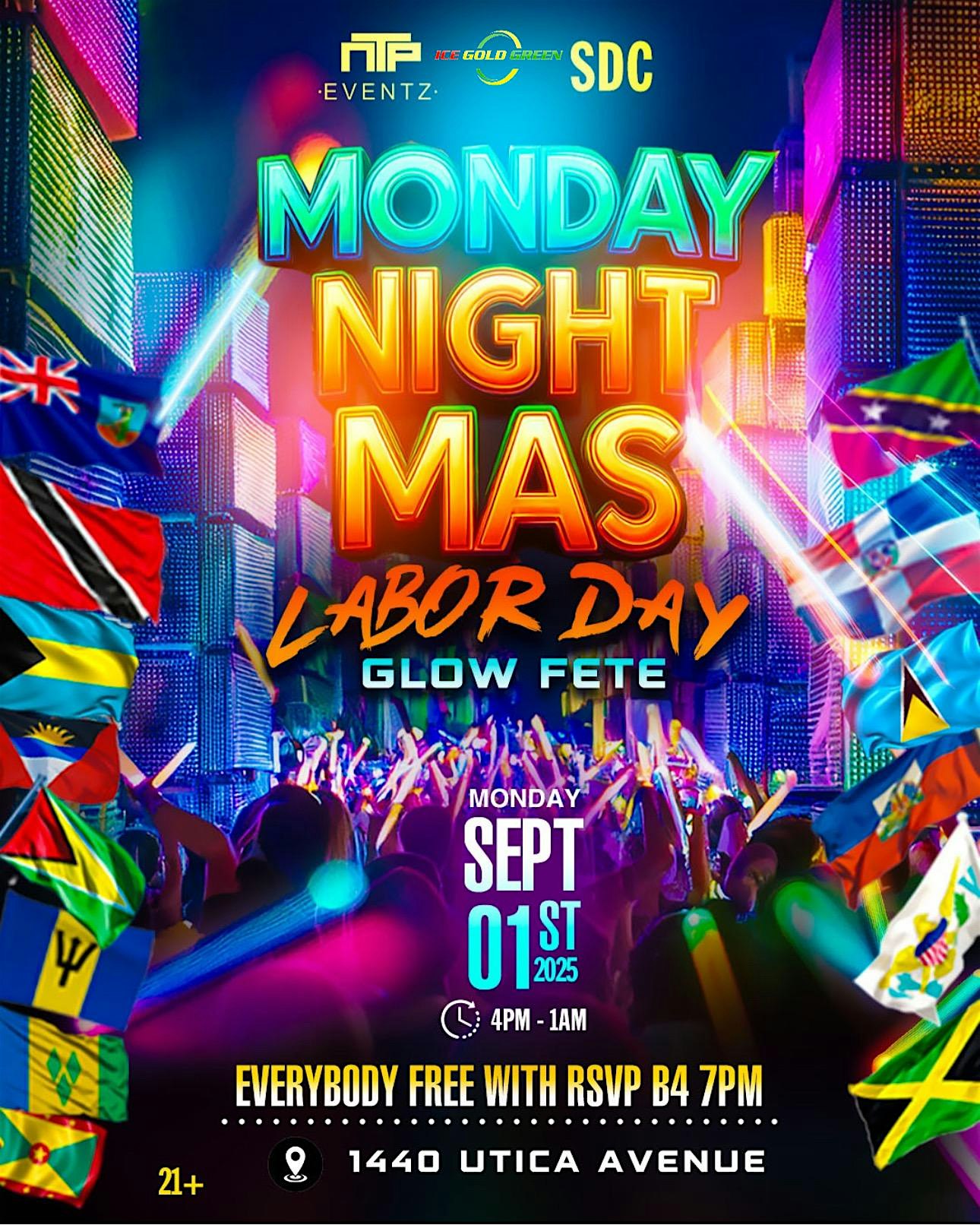 MONDAY NIGHT MAS at 1440 Utica Ave – Brooklyn, NY