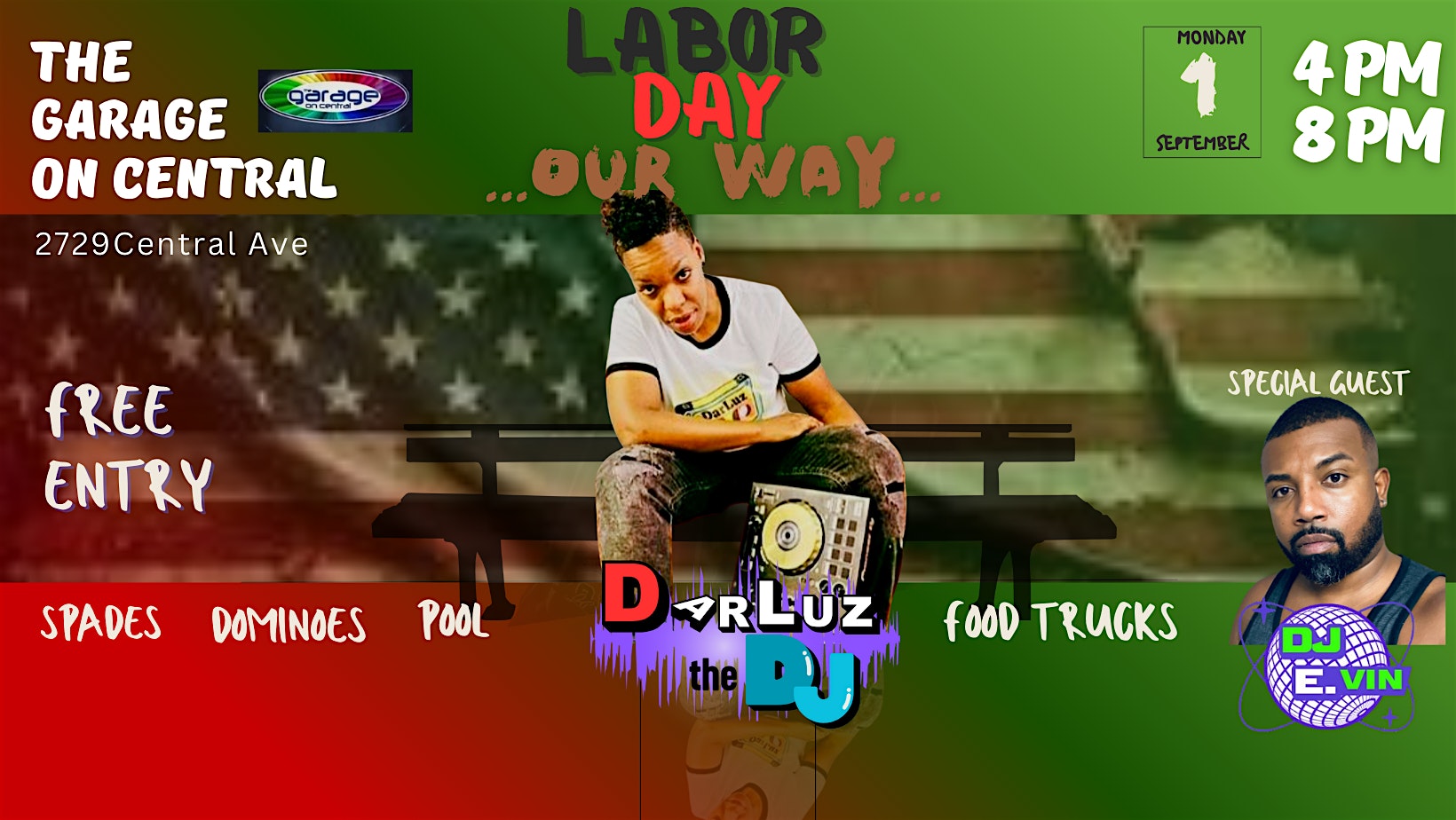 Labor Day….Our Way… at The Garage On Central – St. Petersburg, FL