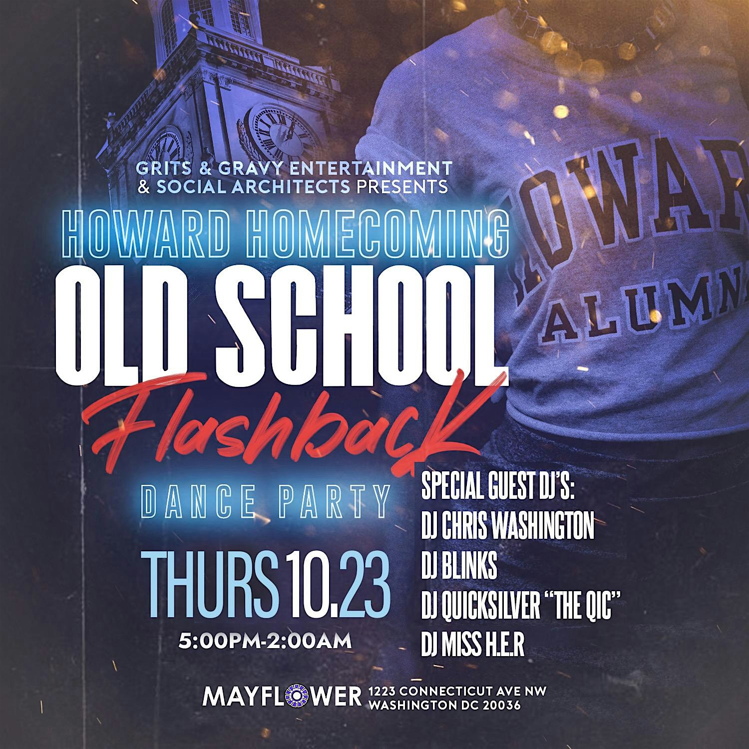 Grits and Gravy Ent Present ” The Official HU Homecoming Dance Party at 1223 Connecticut Ave NW – Washington, DC