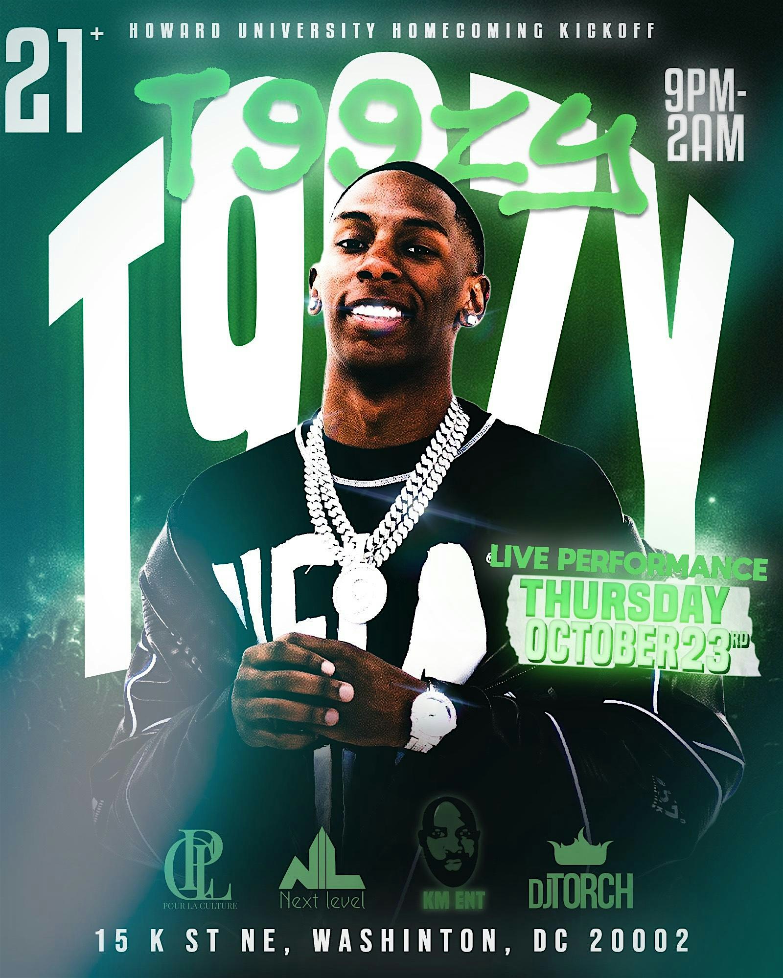 Howard Homecoming Trip Out Kickoff 2025 Featuring T99zy at Next Level DC – Washington, DC