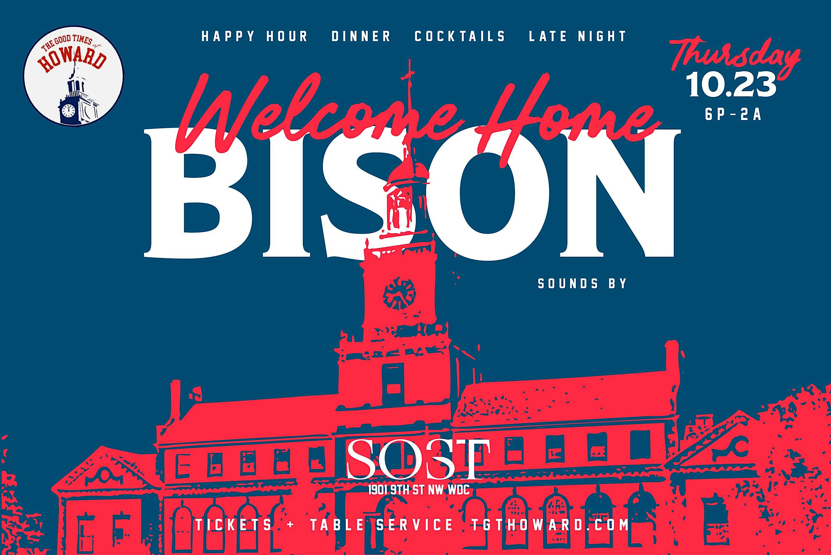 {HUHC 25}Welcome Home Bison: HU Homecoming Kickoff Social at SOST – Washington, DC