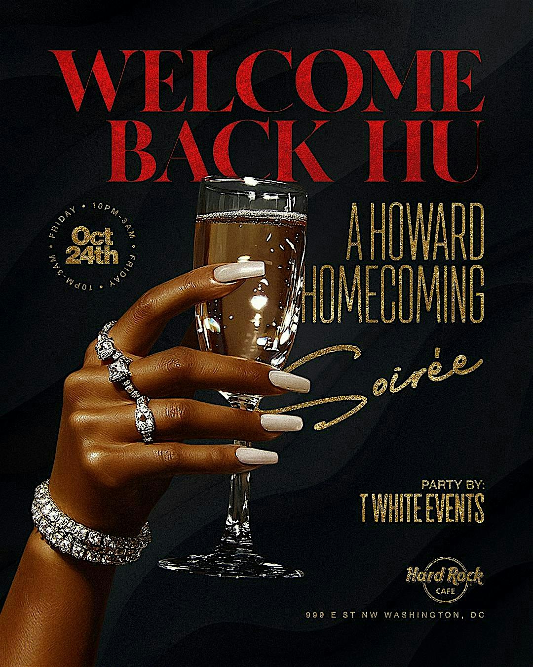 Howard University Homecoming: Welcome Back Homecoming Party! at Hard Rock Cafe – Washington, DC