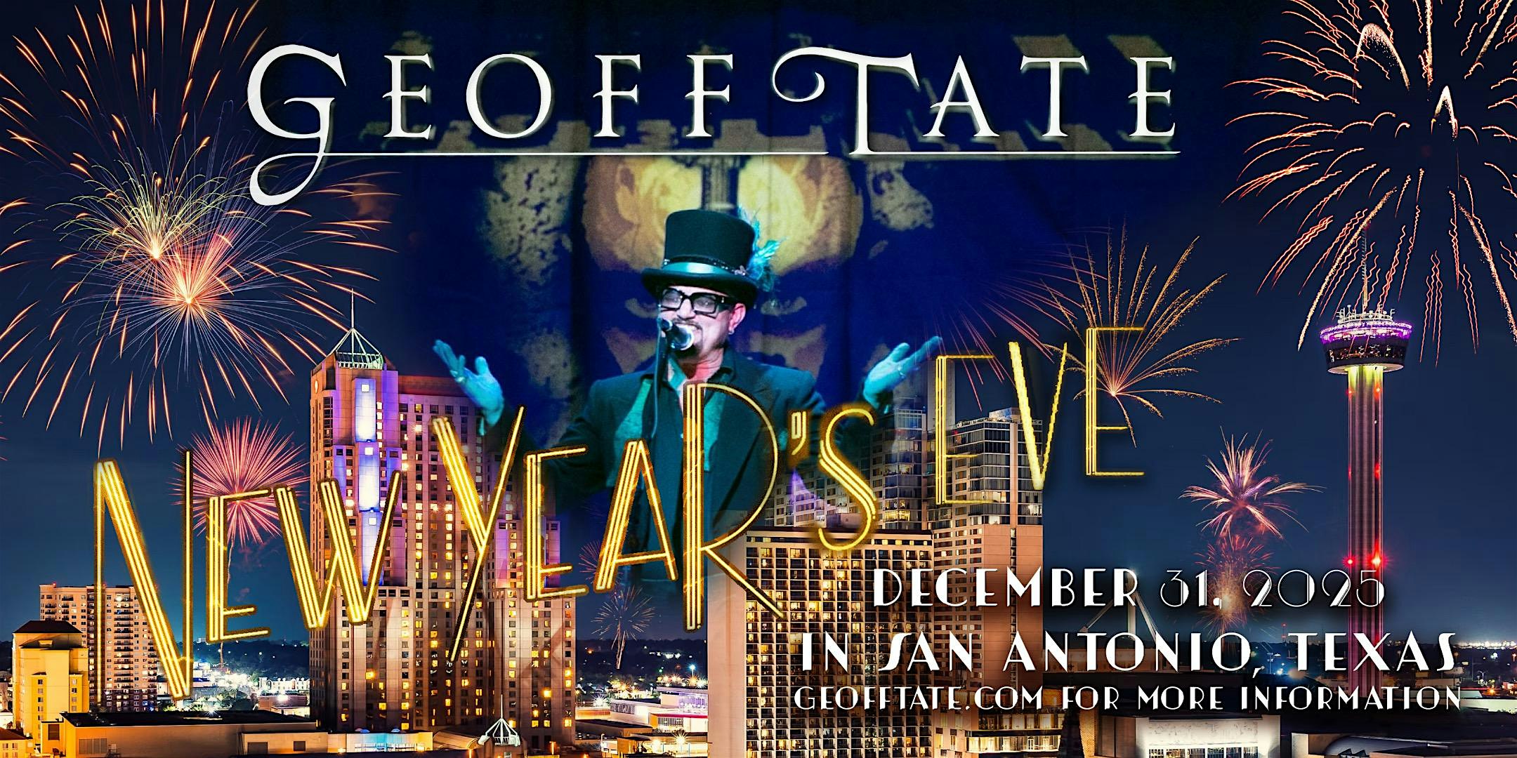 New Years Eve hosted by Geoff Tate at Deco Ballroom and Event Center – San Antonio, TX
