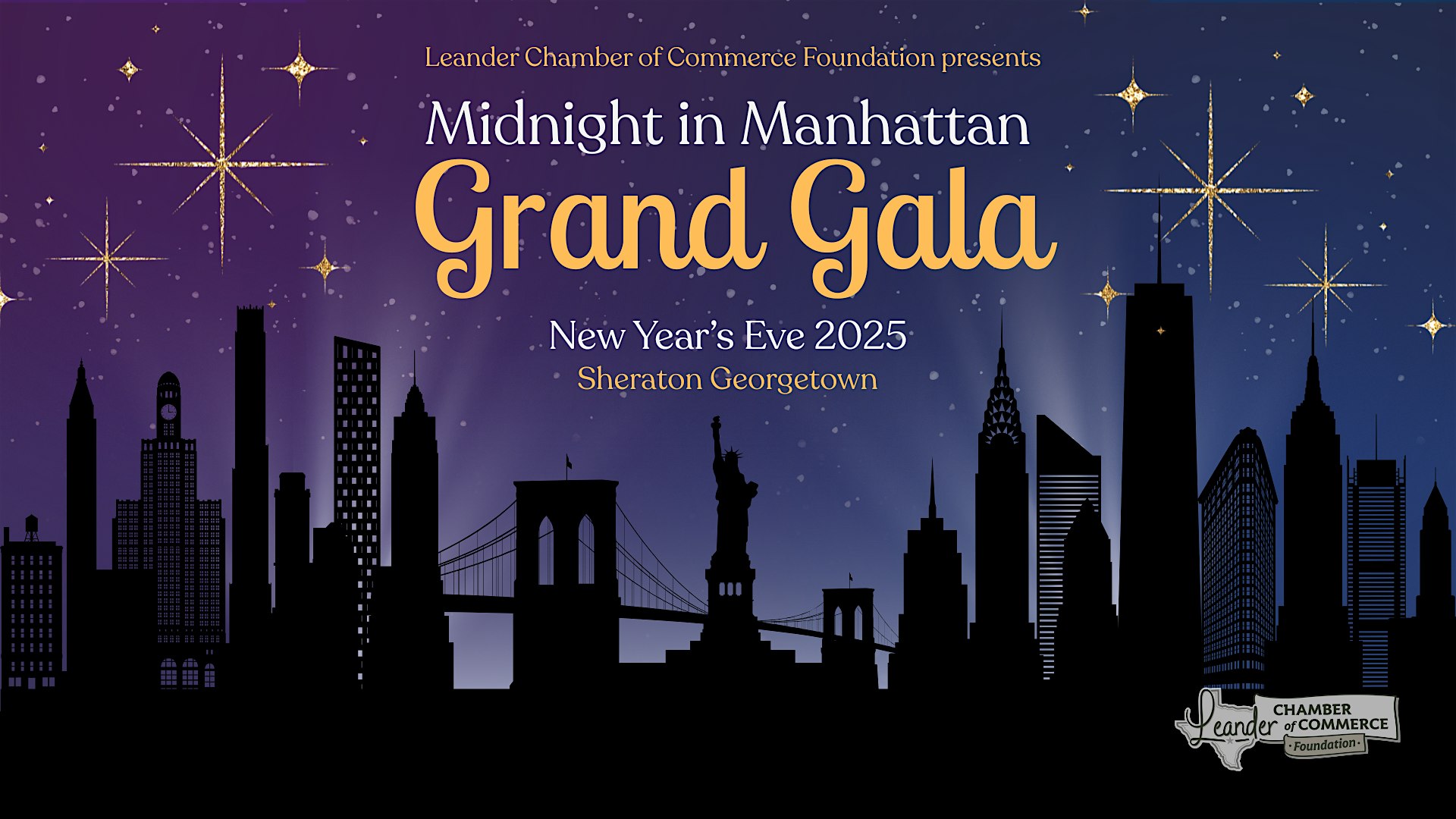 The Grand Gala: New Year’s Eve Ball at Sheraton Austin Georgetown Hotel & Conference Center – Georgetown, TX