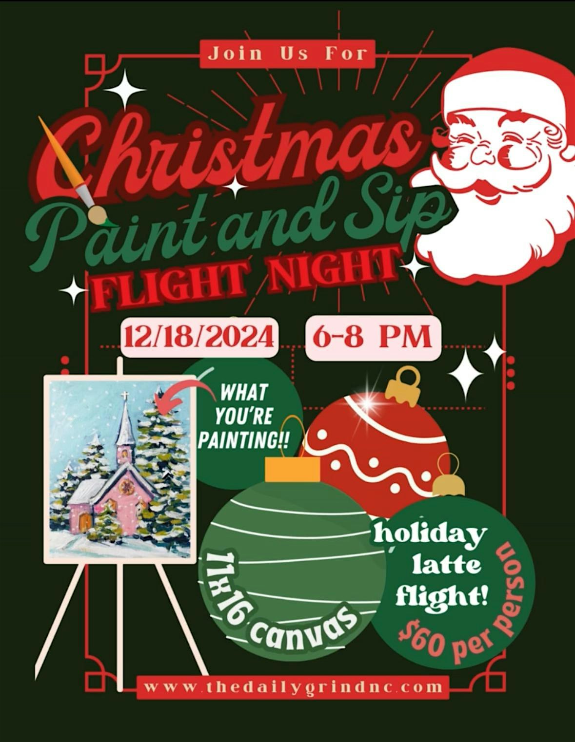 Paint n Sip @ The Jolly Grind at The Daily Grind – Coffee Shop, Garden Road, Burlington, NC, USA – Burlington, NC