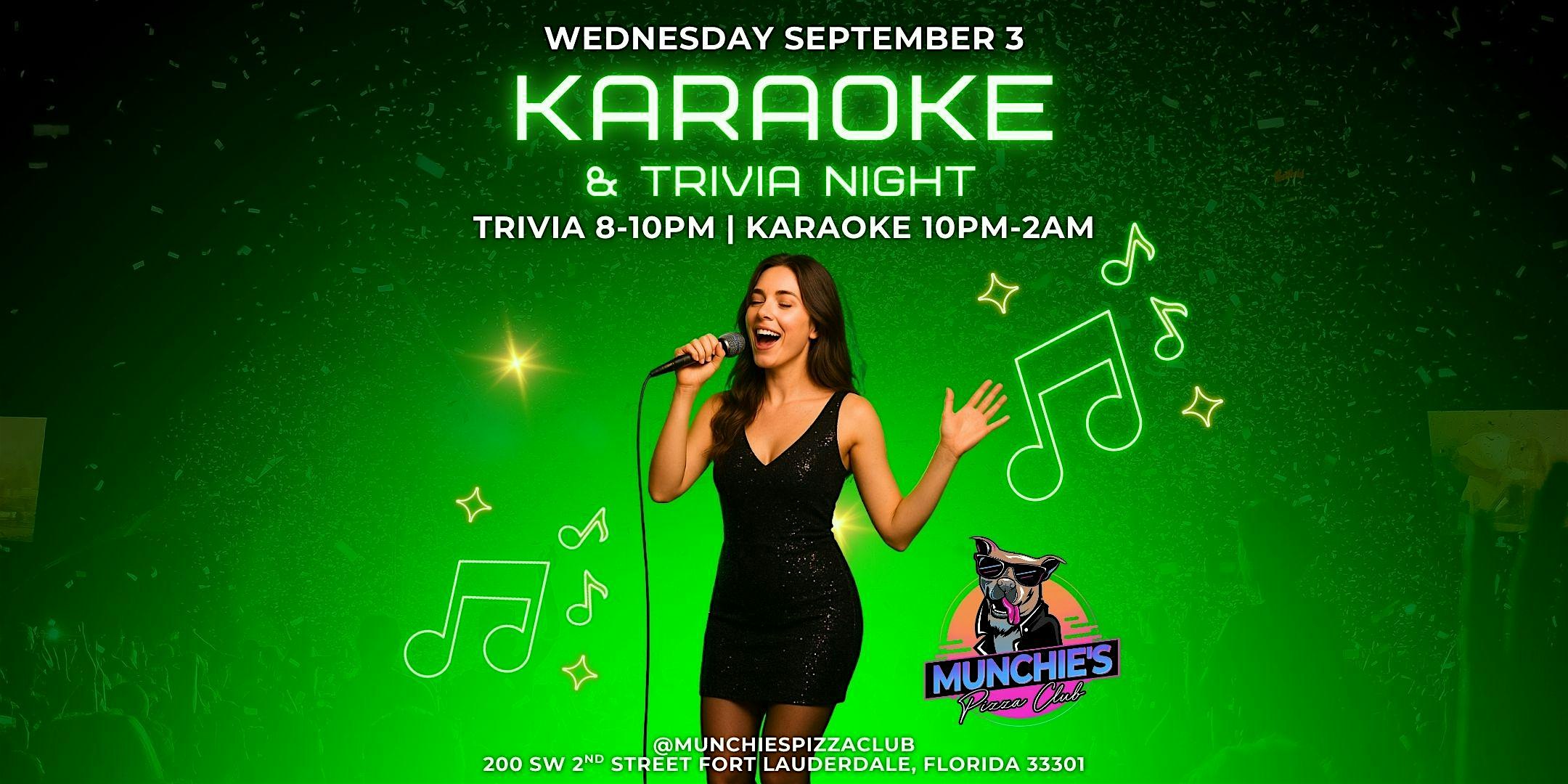 Game Show Trivia Karaoke Wednesdays at Munchie’s Pizza Club at Munchie’s Pizza Club – Fort Lauderdale, FL
