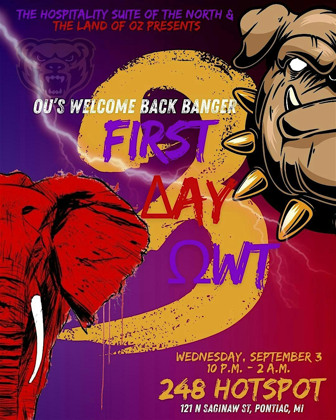 First Day Owt Party at 121 N Saginaw St – Pontiac, MI