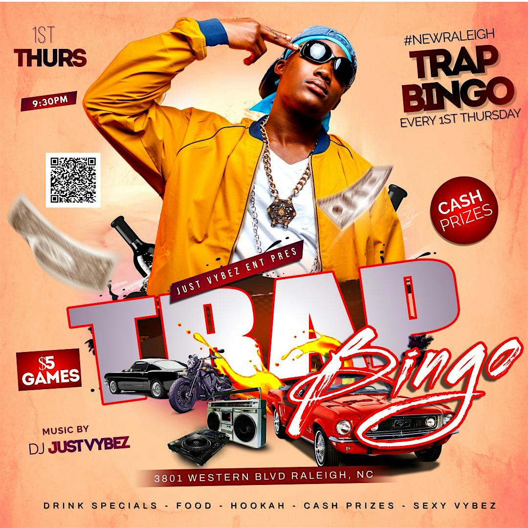 NEW RALEIGH “TRAP BINGO” @ KREMES LOUNGE EVERY 1ST THURSDAY! at Kreme’s Lounge – Raleigh, NC