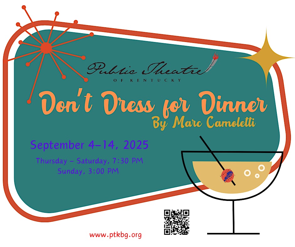 Don’t Dress for Dinner by Marc Camoletti at Phoenix Theatre – Bowling Green, KY