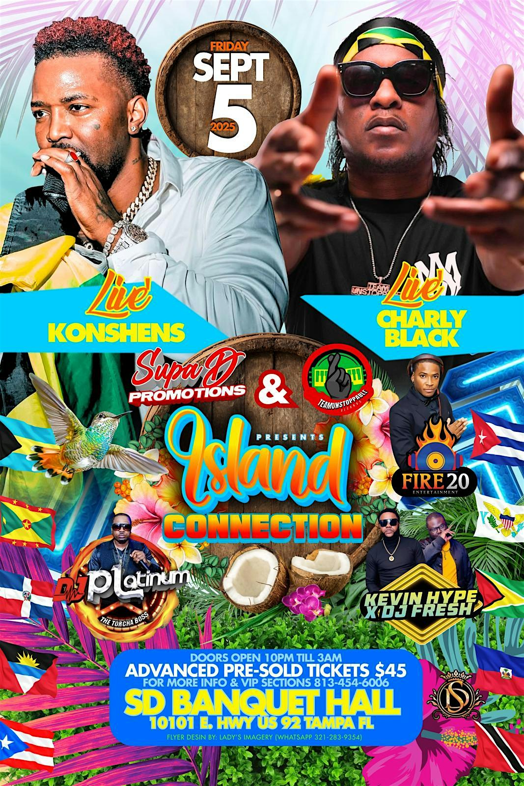 ISLAND CONNECTION at Super D Banquet Hall Llc – Tampa, FL