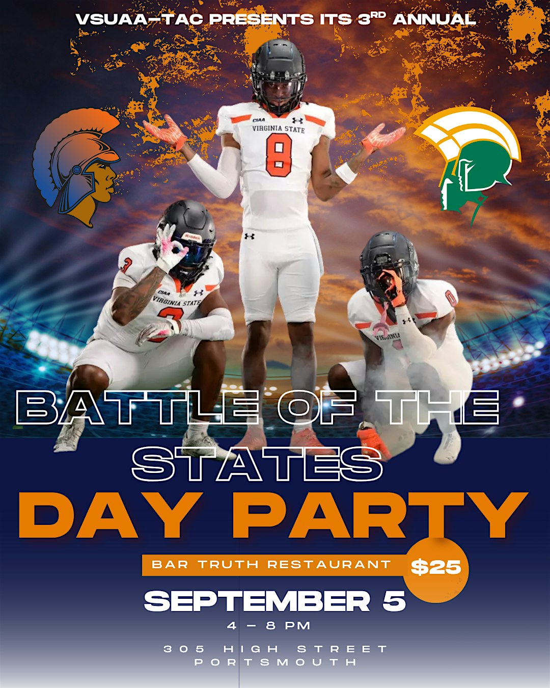 Battle Of The States Day Party at Truth Restaurant & Lounge – Portsmouth, VA