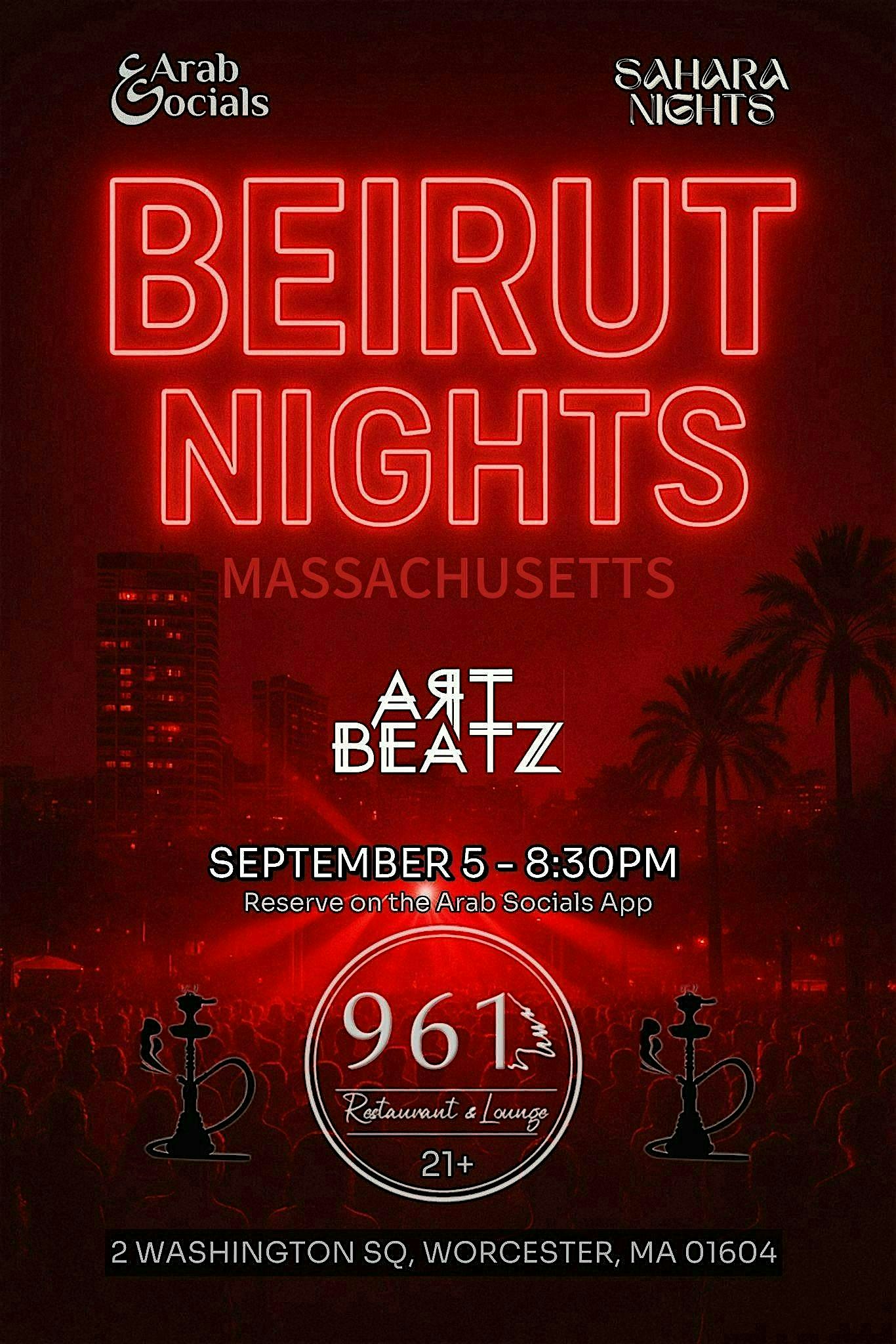 Beirut Nights Party (Boston) at 2 Washington Sq – Worcester, MA