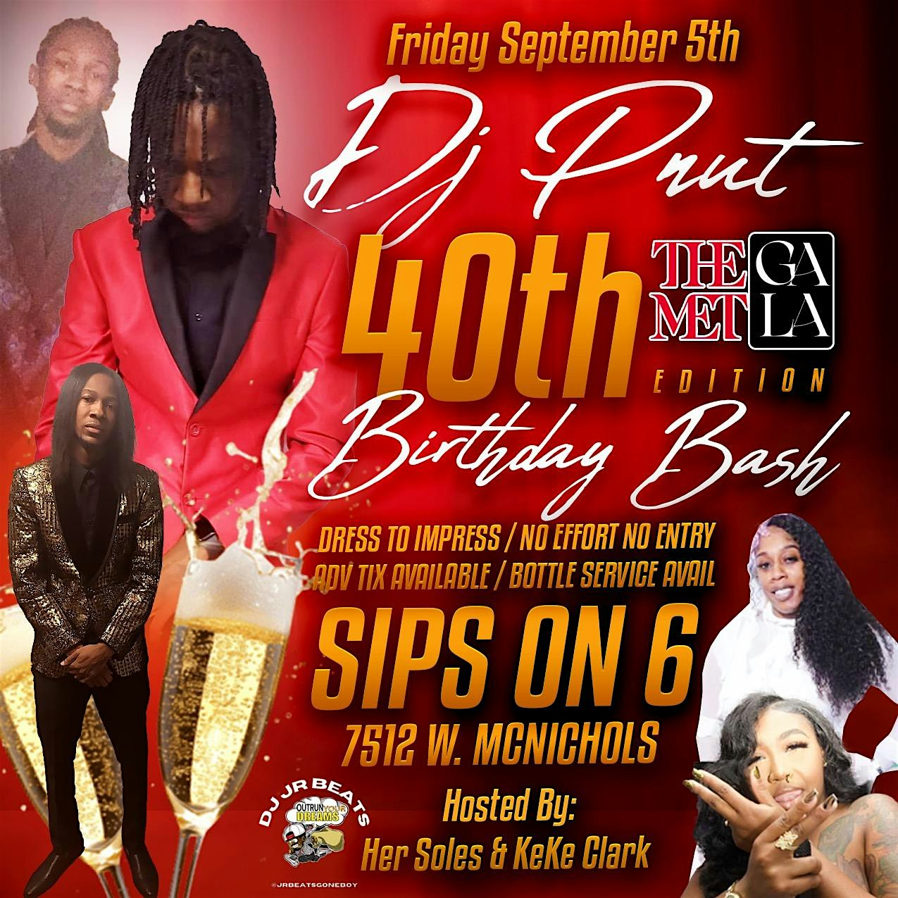 DJ P-NUT 40TH BIRTHDAY BASH ‼️ at Sips on six – Detroit, MI