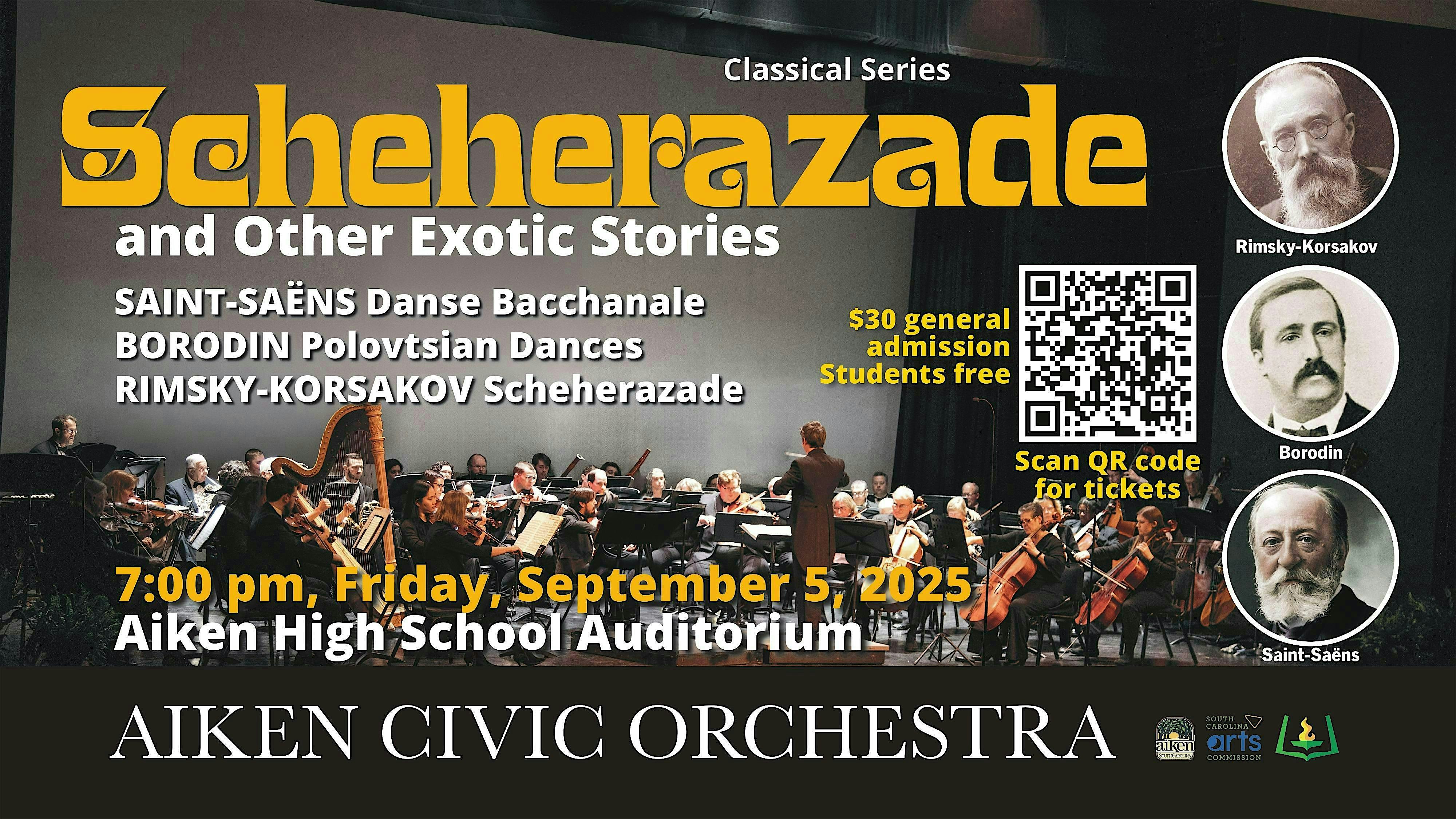 Aiken Civic Orchestra Scheherazade and Other Exotic Stories at Aiken High School – Aiken, SC