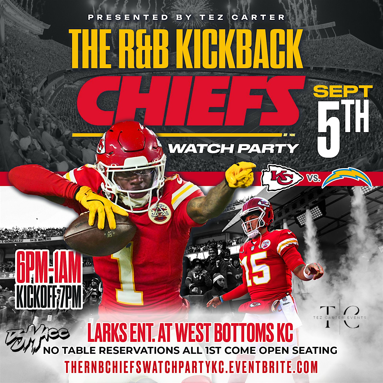 The R&B Kickback + Chiefs Watch Party at Larks Entertainment at West Bottoms – Kansas City, MO