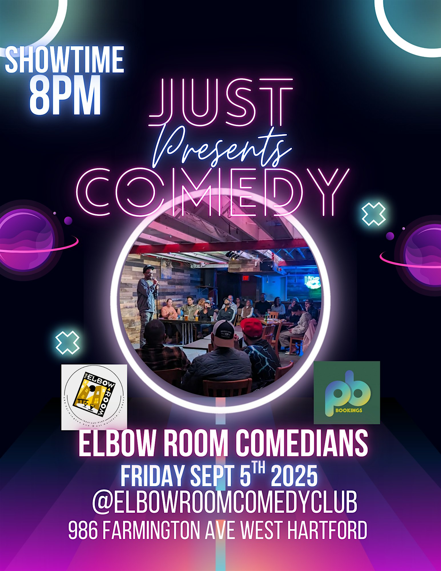 Just Comedy Presents: Stand-Up Comedy W/ Elbow Room Comedians at The Elbow Room – West Hartford, CT