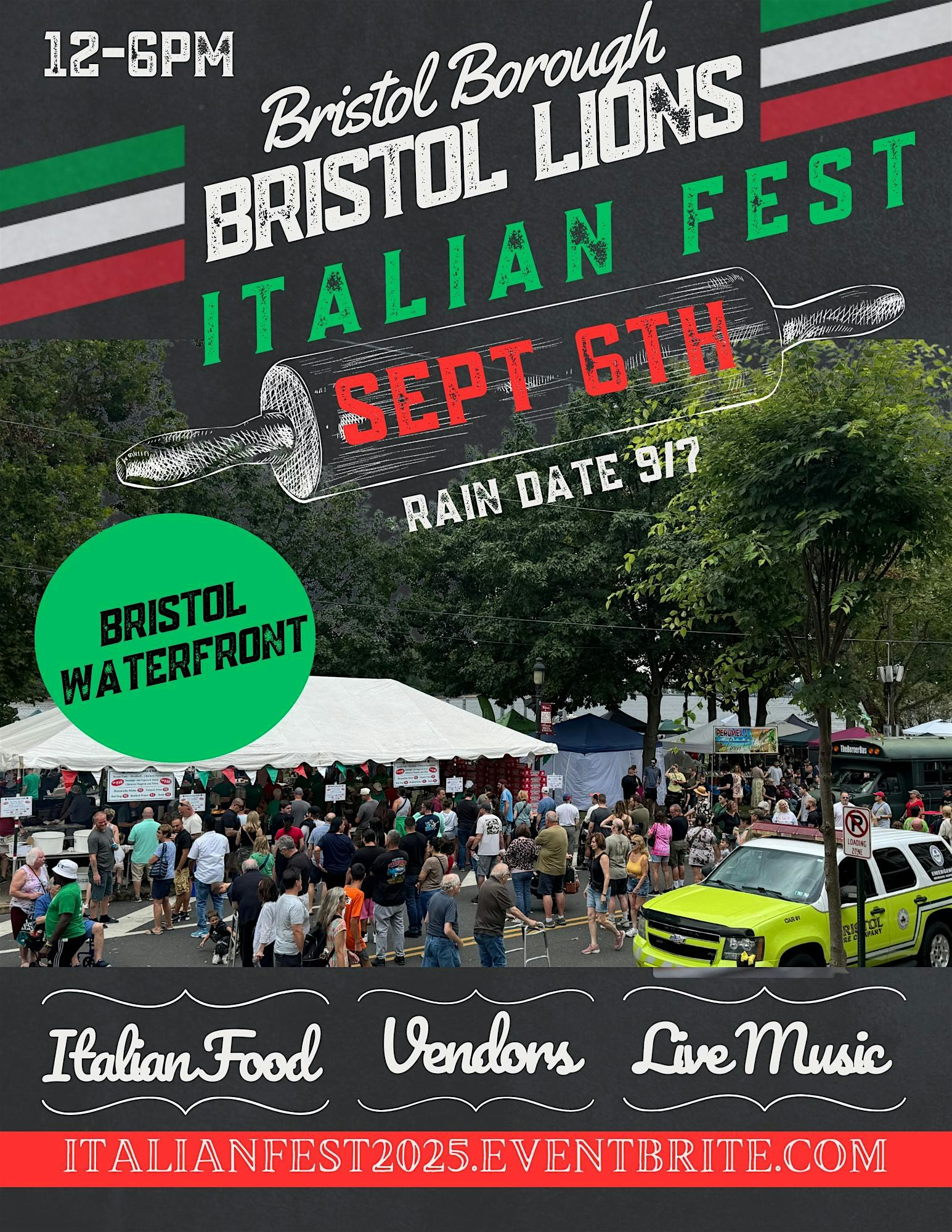 BRISTOL BOROUGH ITALIAN FEST at Lions Park Gazebo – Bristol, PA
