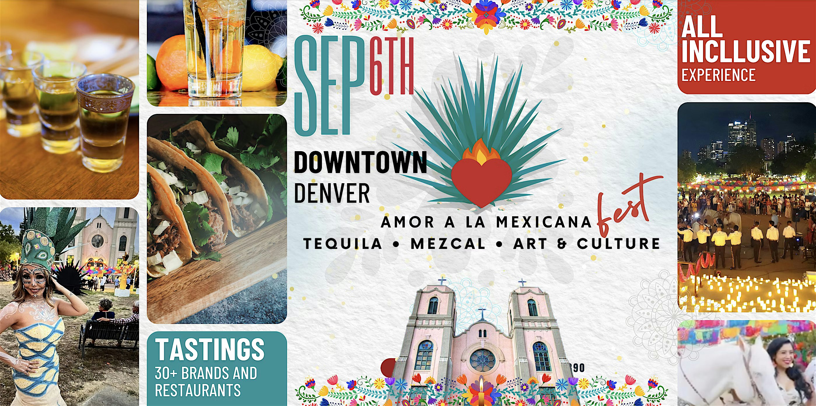 ALL-INCLUSIVE Tequila, Mezcal & Mexican Food!-AMOR A LA MEXICANA FEST! ❤️ at 101 Lawrence Way – Denver, CO