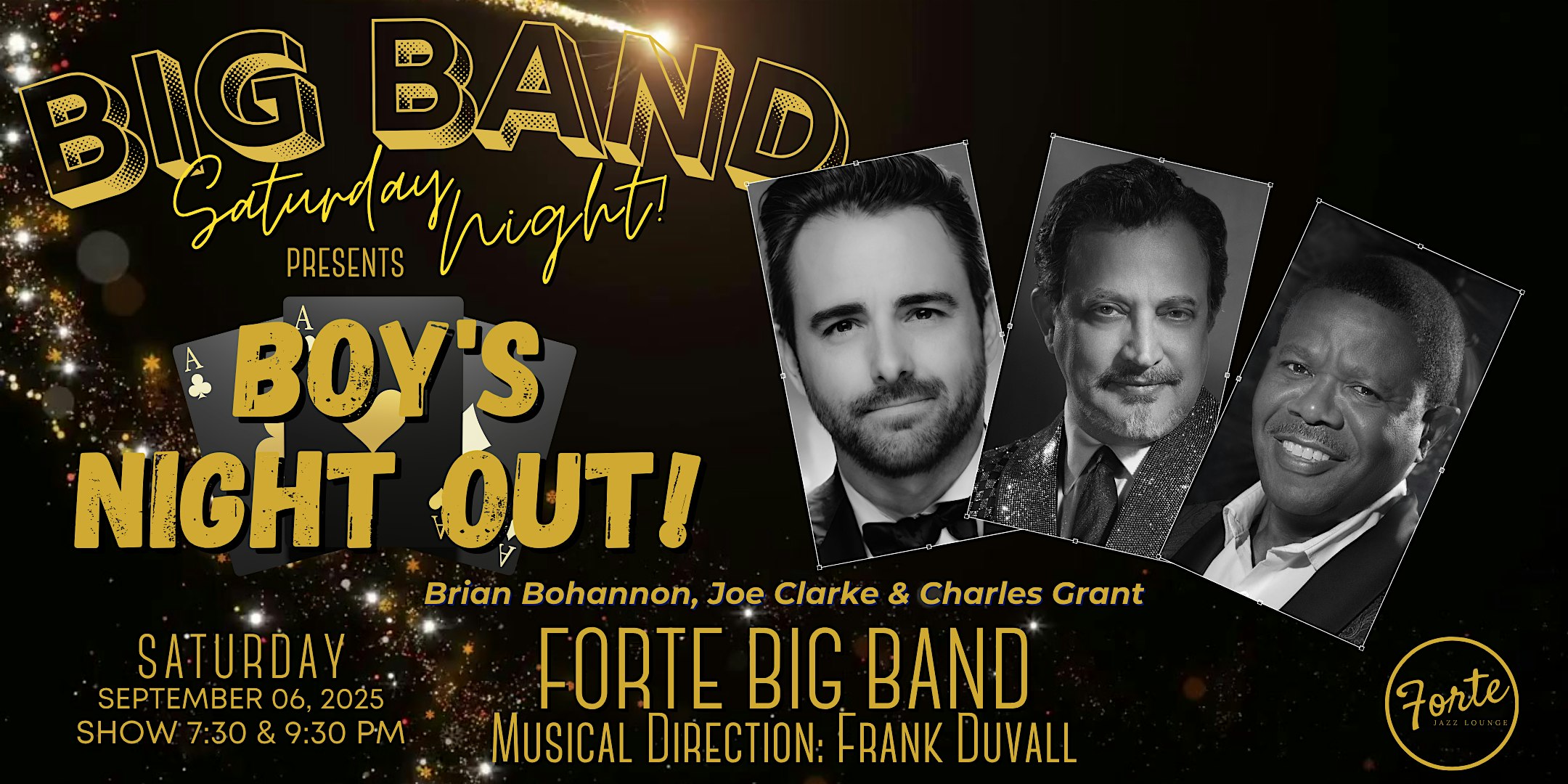 Big Band Saturday Night: The Boy’s Night Out | 9:30pm at Forte Jazz Lounge – Charleston, SC
