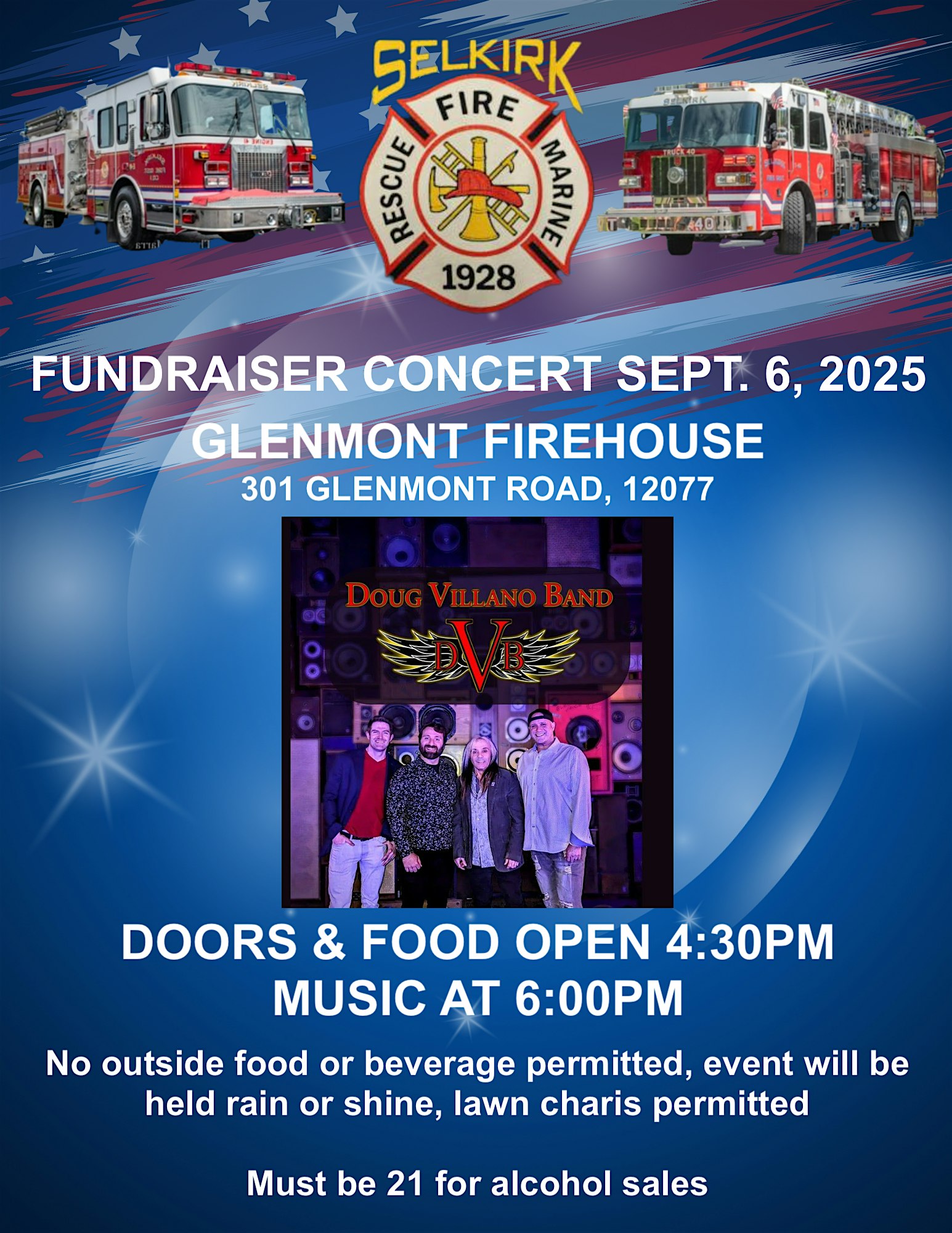 Selkirk 2 Concert at Selkirk Fire Company 2 – Glenmont, NY