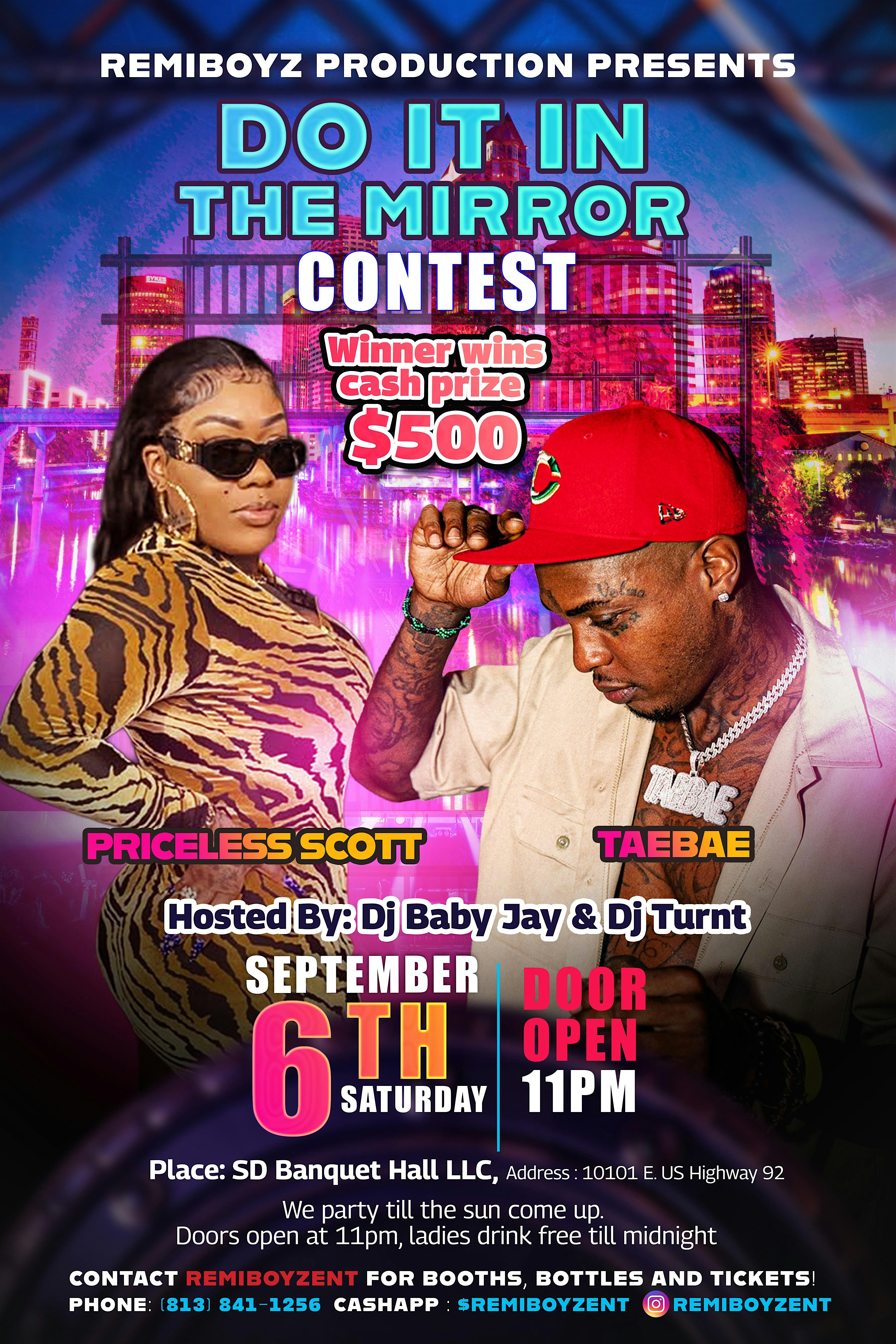 Do it in the mirror contest at 10101 US-92 – Tampa, FL