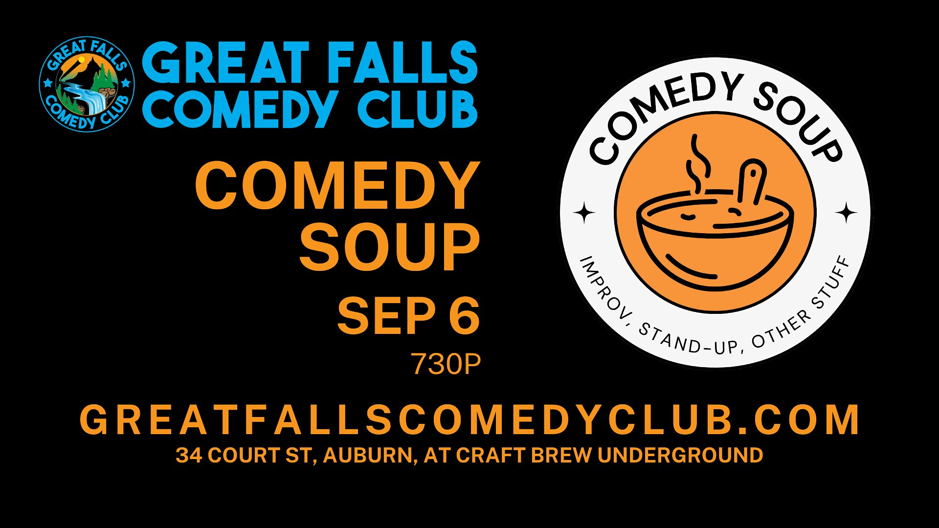 Comedy Soup @ Great Falls Comedy Club at Great Falls Comedy Club – Auburn, ME