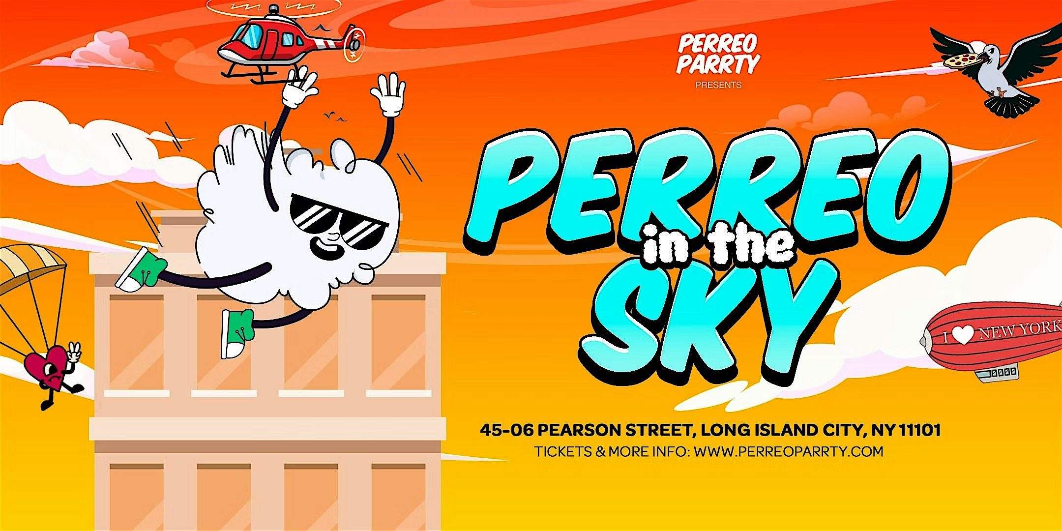 09/06 PERREO in the SKY – Latin & Reggaeton Rooftop Dance Party @ SKYBAR at Skybar Rooftop and Lounge – Queens, NY