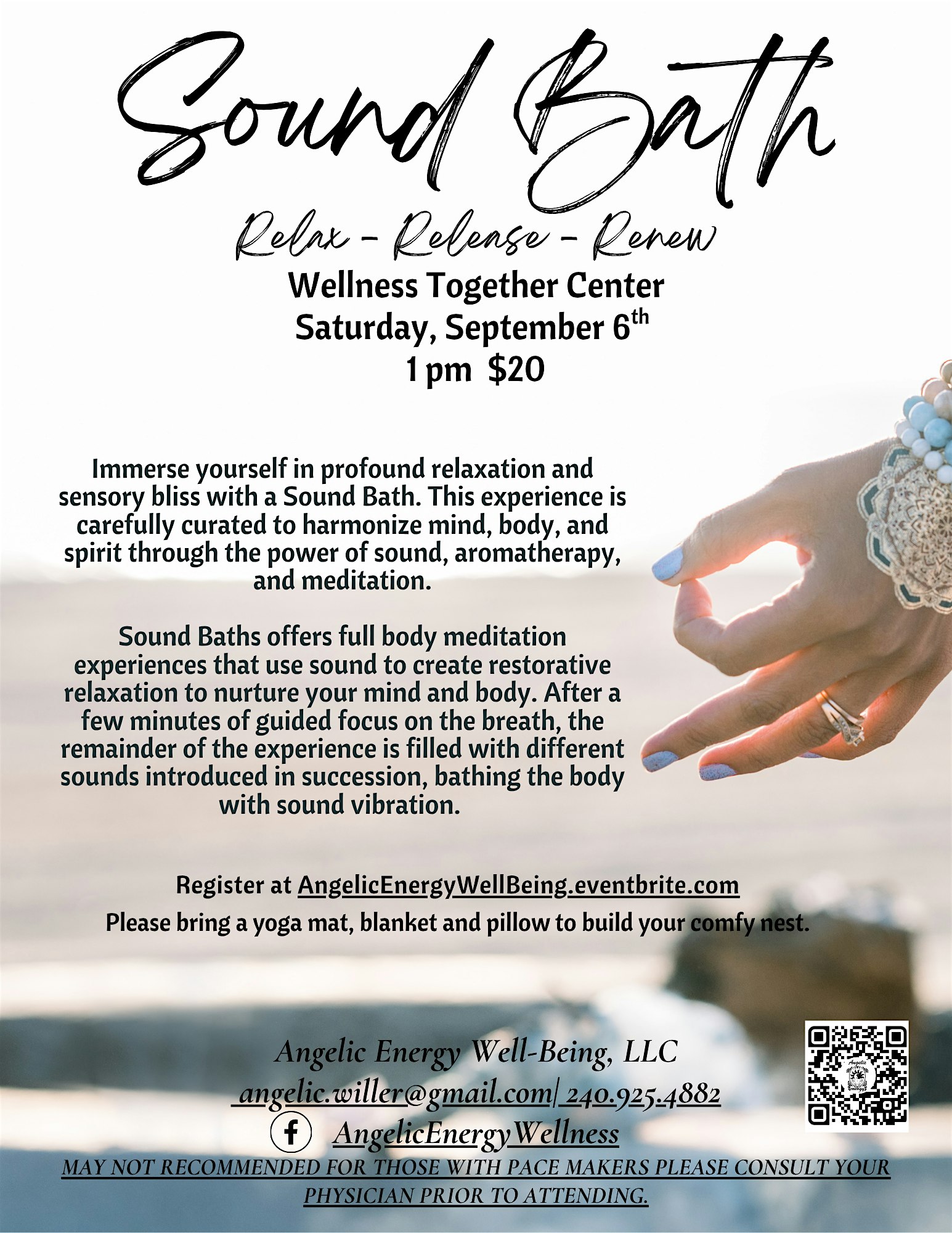 Sound Bath – Relax, Release & Renew at CalmRiver Counseling, LLC – Lexington Park, MD