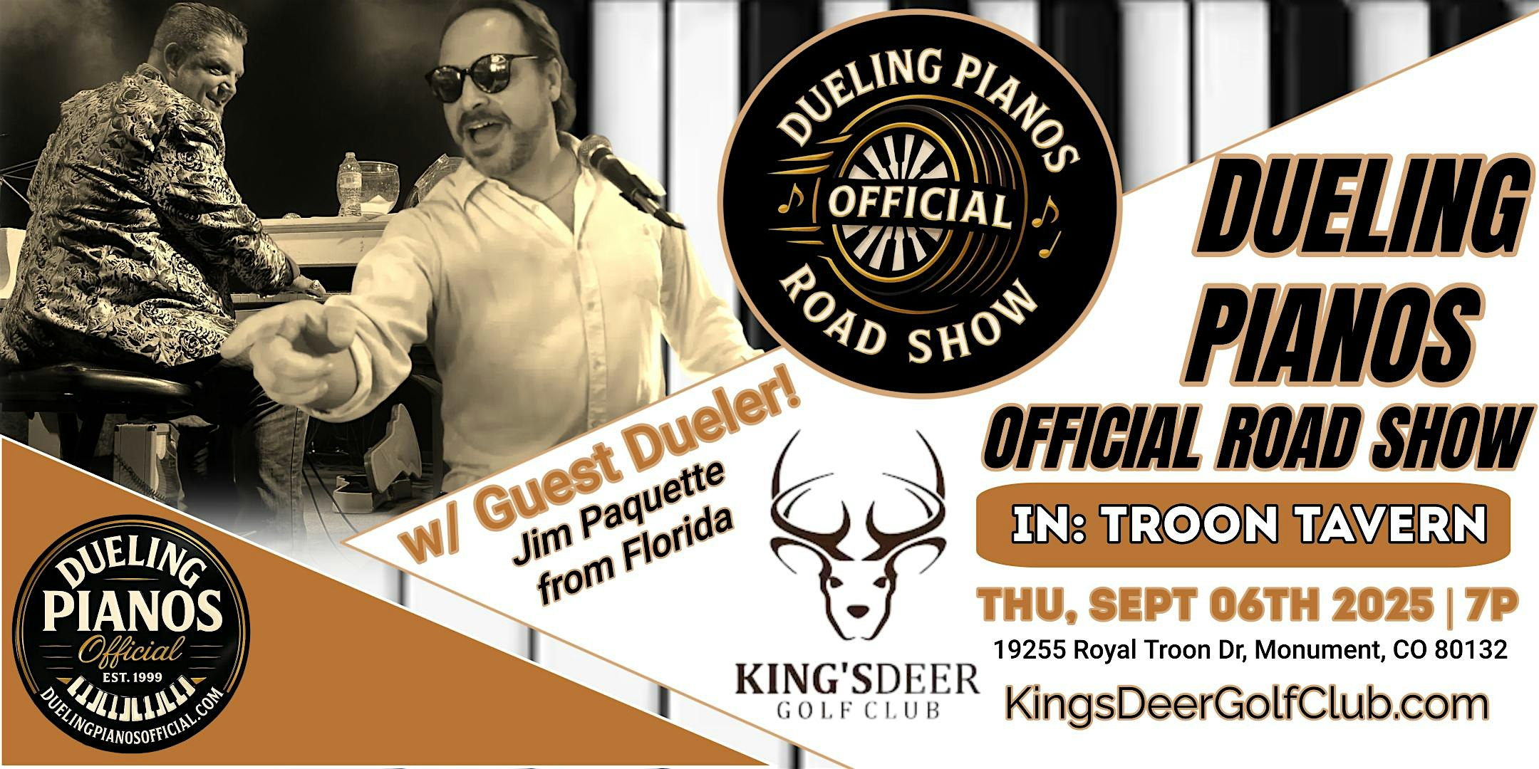 Dueling Pianos Official Road Show | Monument, CO at King’s Deer Troon Tavern – Monument, CO