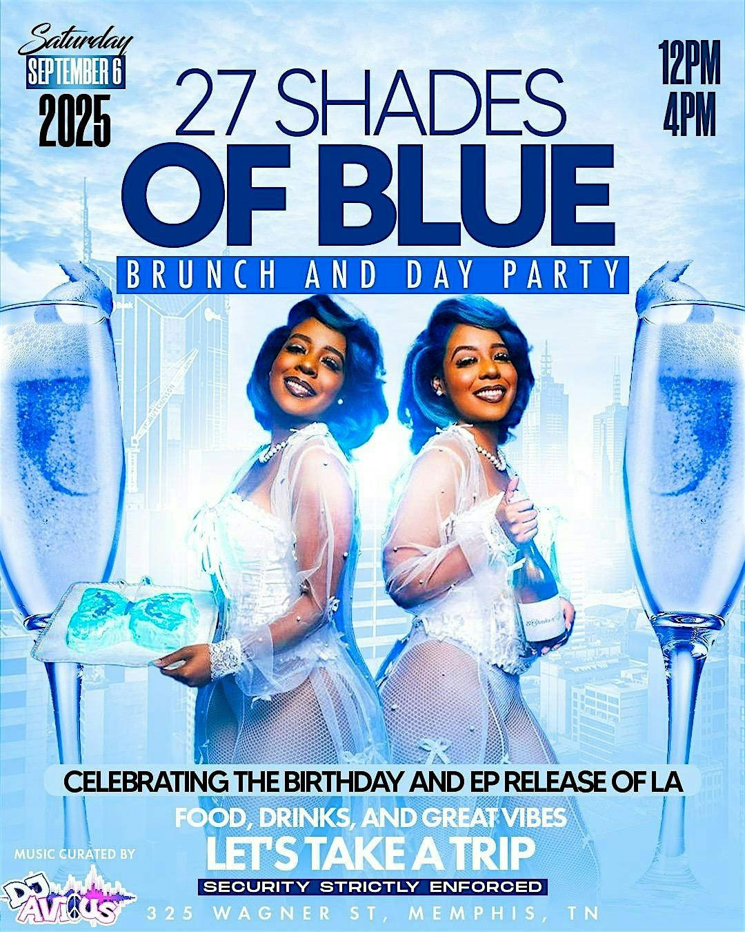 27 Shades of Blue Brunch and Day Party at No. 2 Vance – Memphis, TN